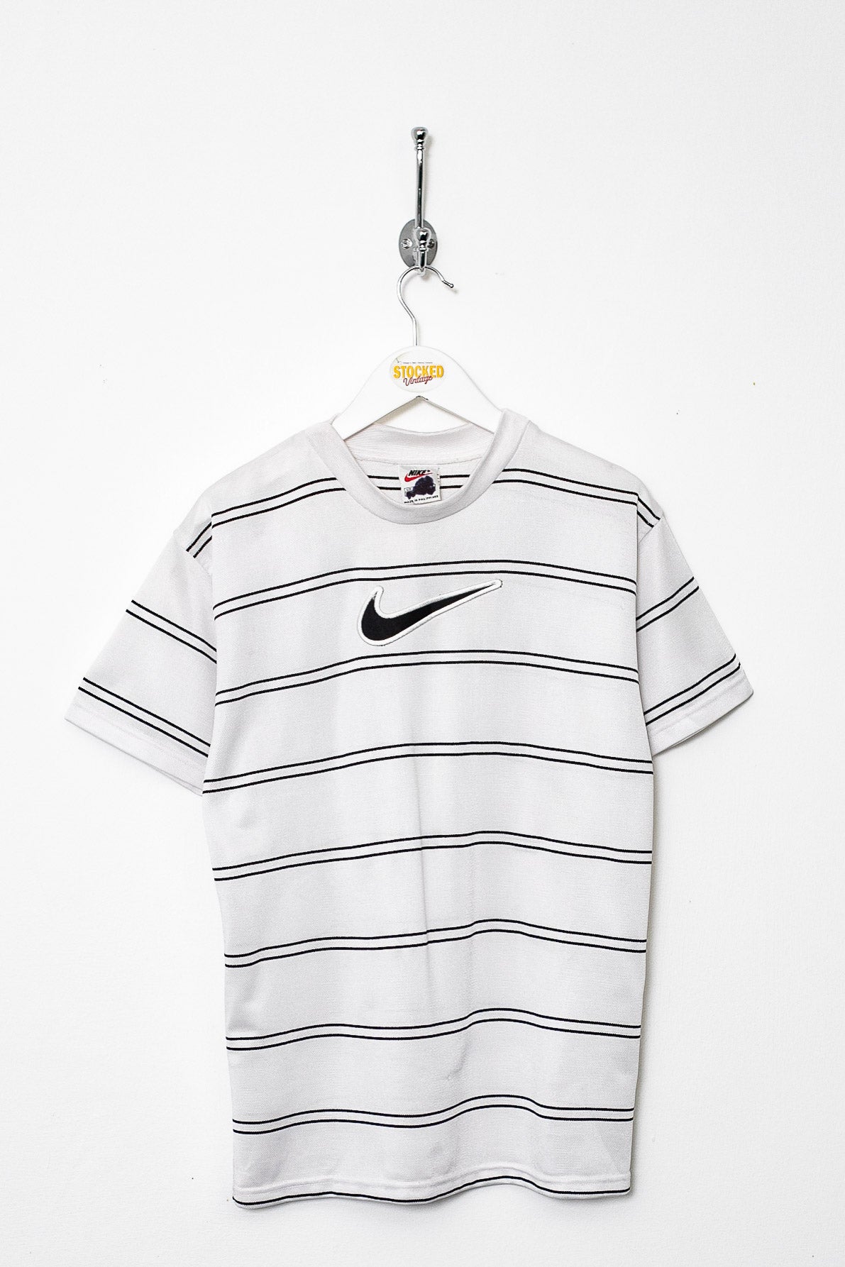 Womens 90s Nike Striped Tee (M)