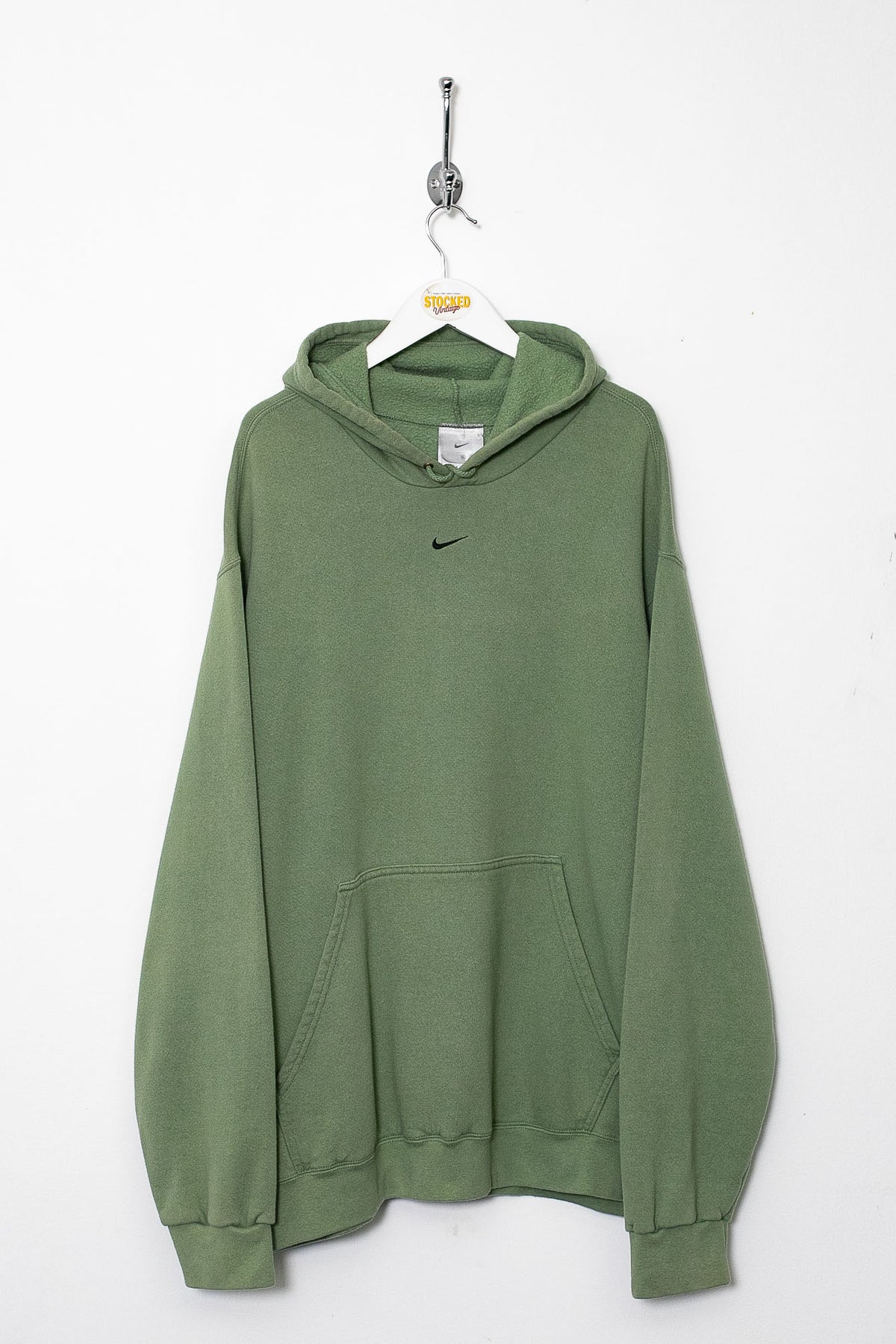 Rare 00s Nike Pistachio Centre Swoosh Hoodie (XL)