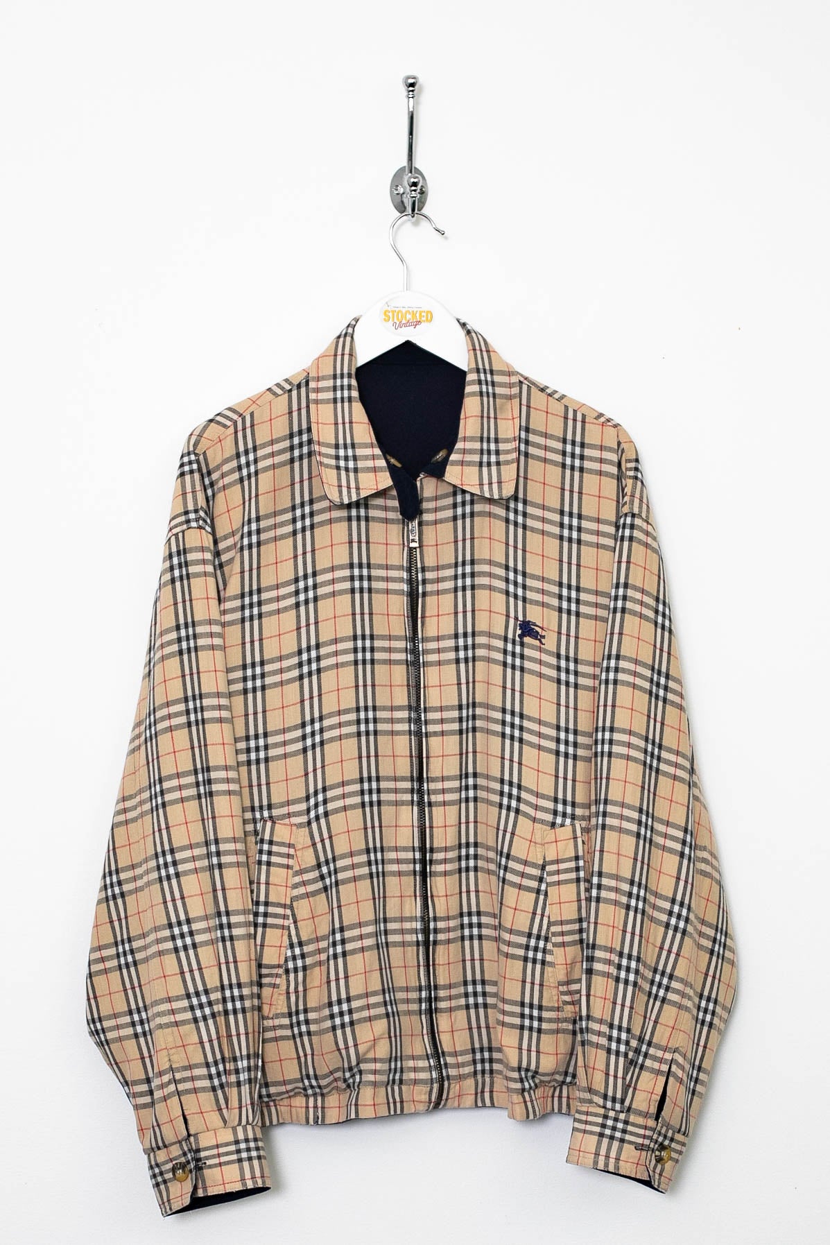 90s Burberry Nova Check Reversible Jacket (M)