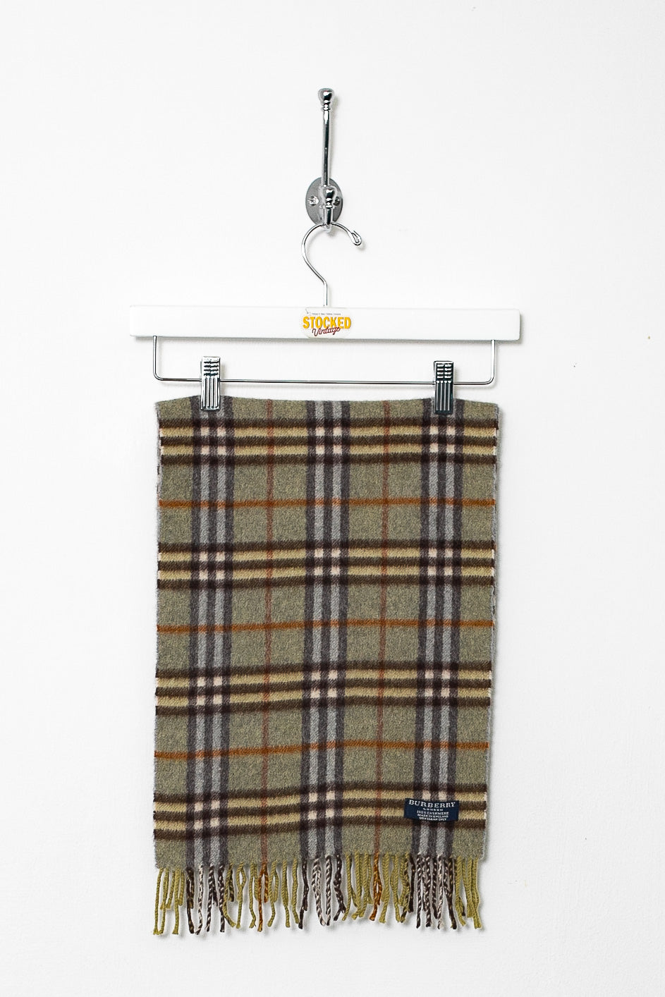 00s Burberry Nova Check Cashmere Scarf