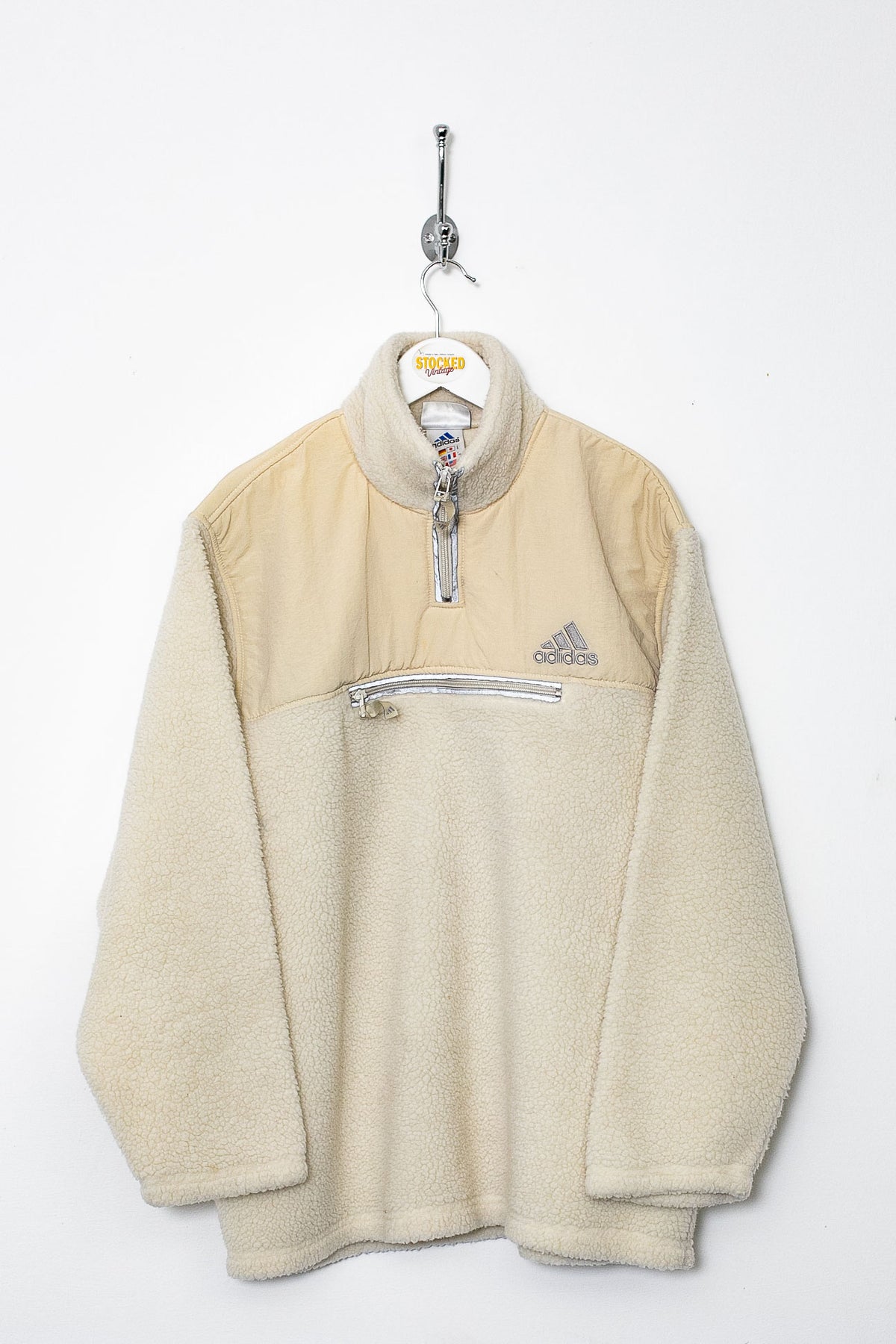 00s Adidas 1/4 Zip Sherpa Fleece (L)