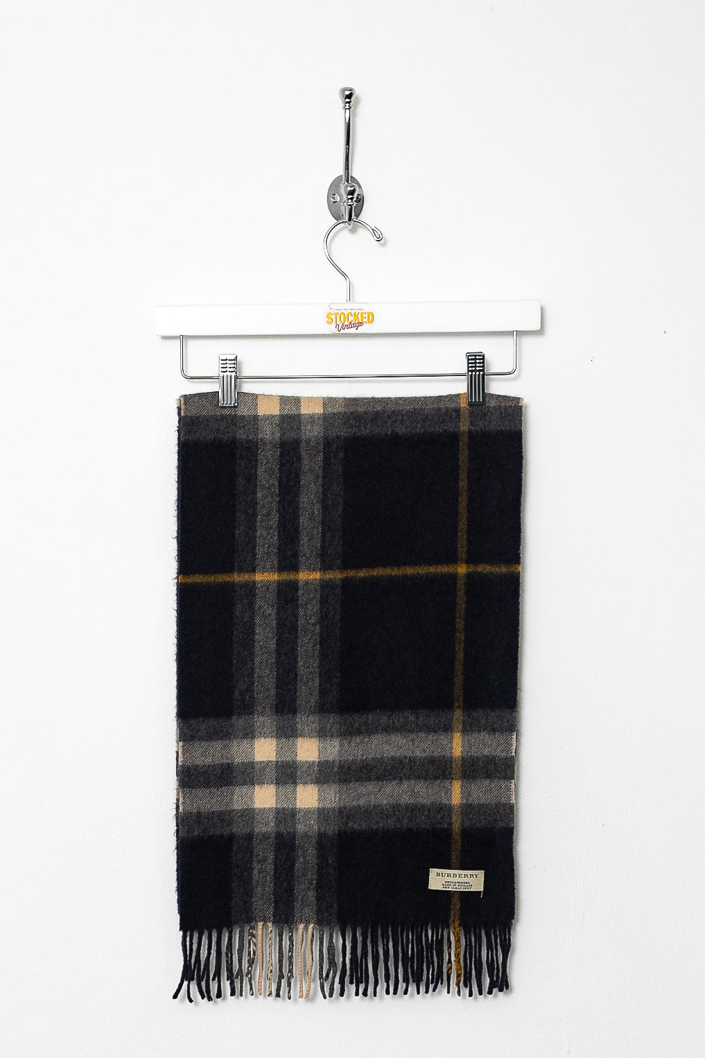 00s Burberry Nova Check Cashmere Scarf