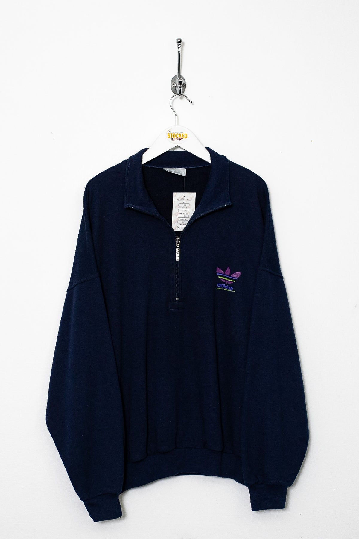 90s Adidas 1/4 Zip Sweatshirt (L)