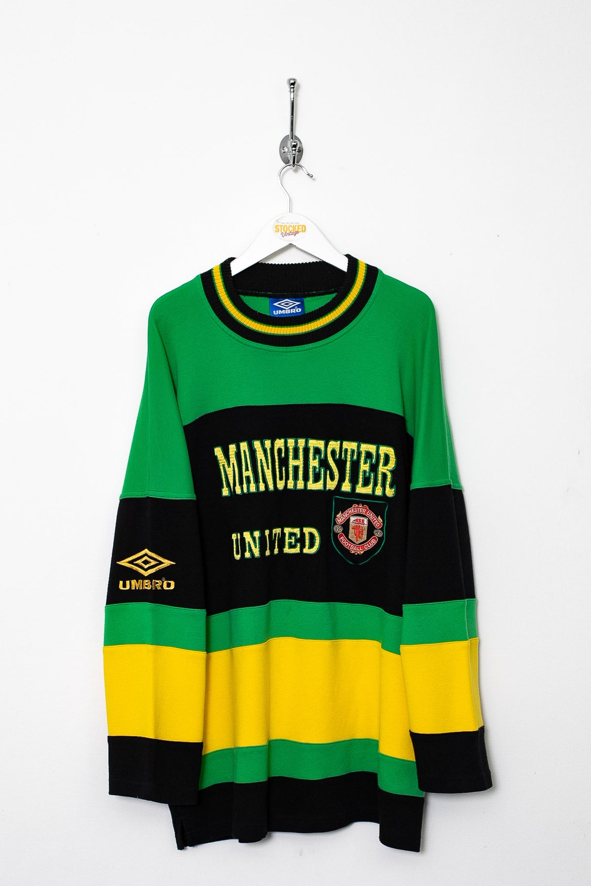 90s Umbro Man U Long Sleeve Tee (L)