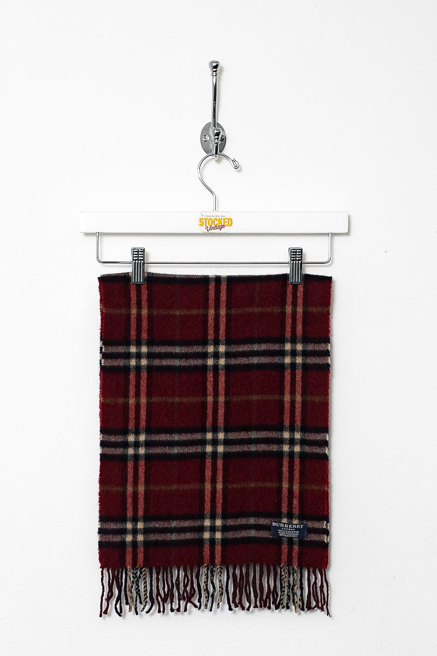 00s Burberry Nova Check Cashmere Scarf