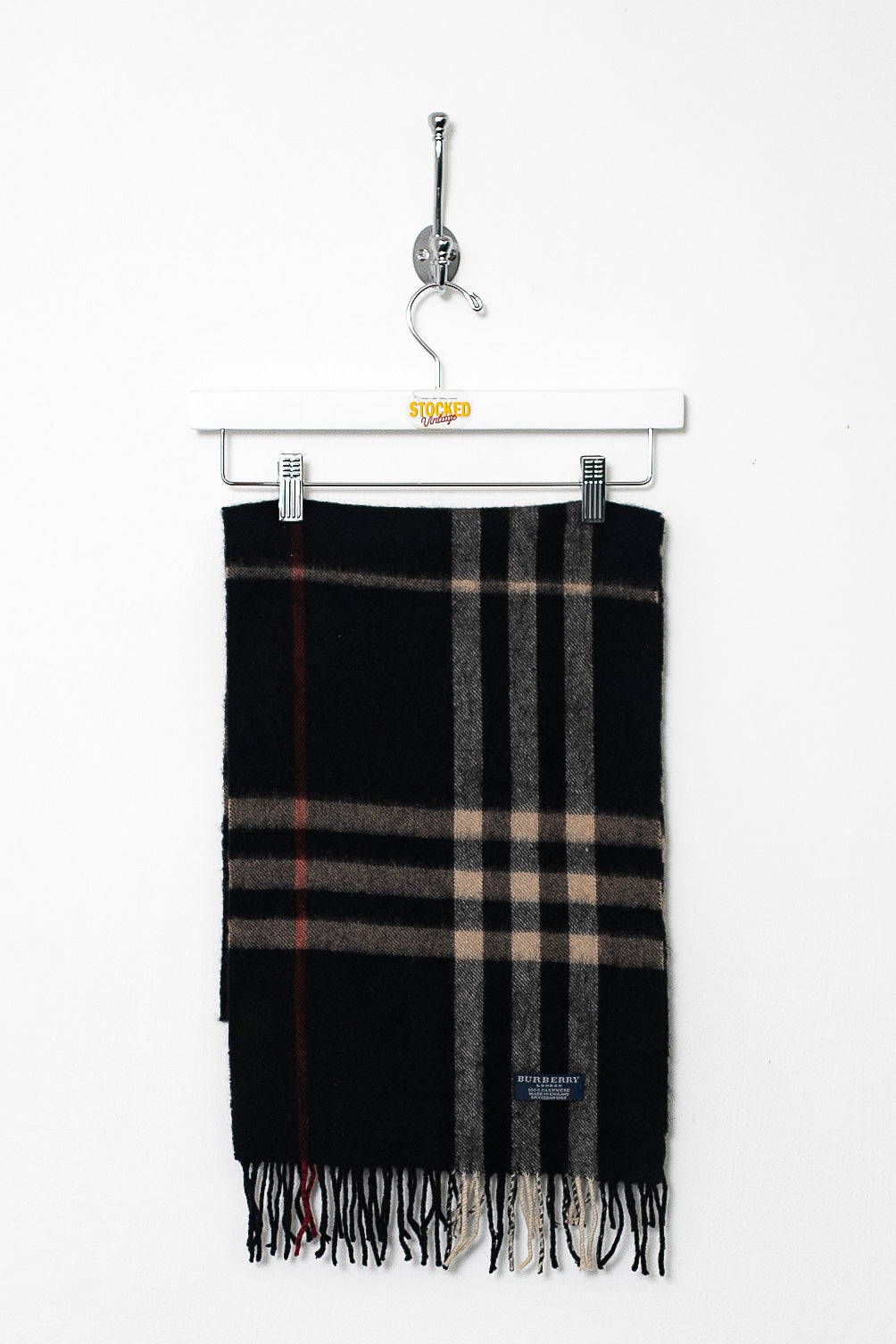 00s Burberry Nova Check Cashmere Scarf
