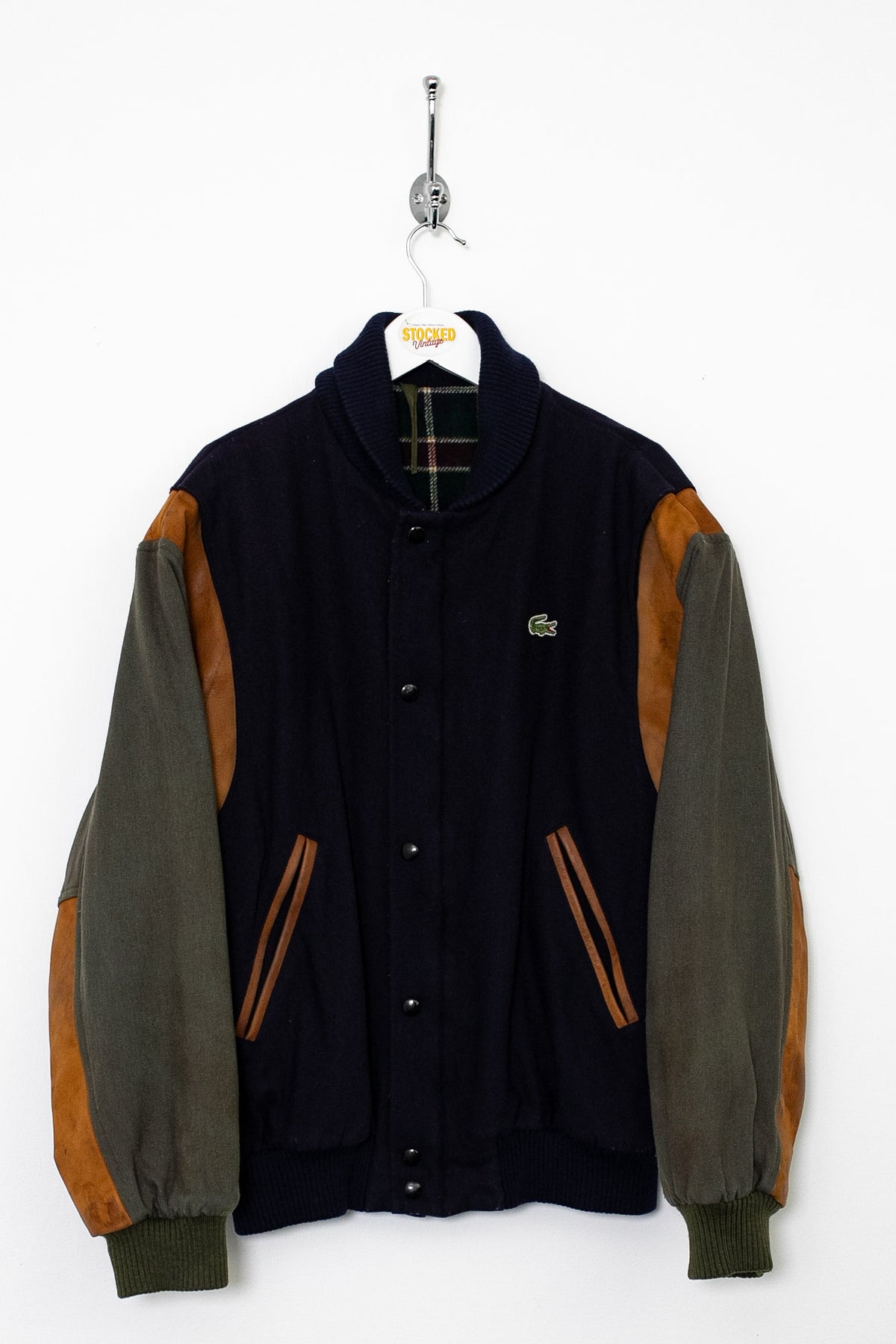 90s Lacoste Wool Bomber Jacket (M)