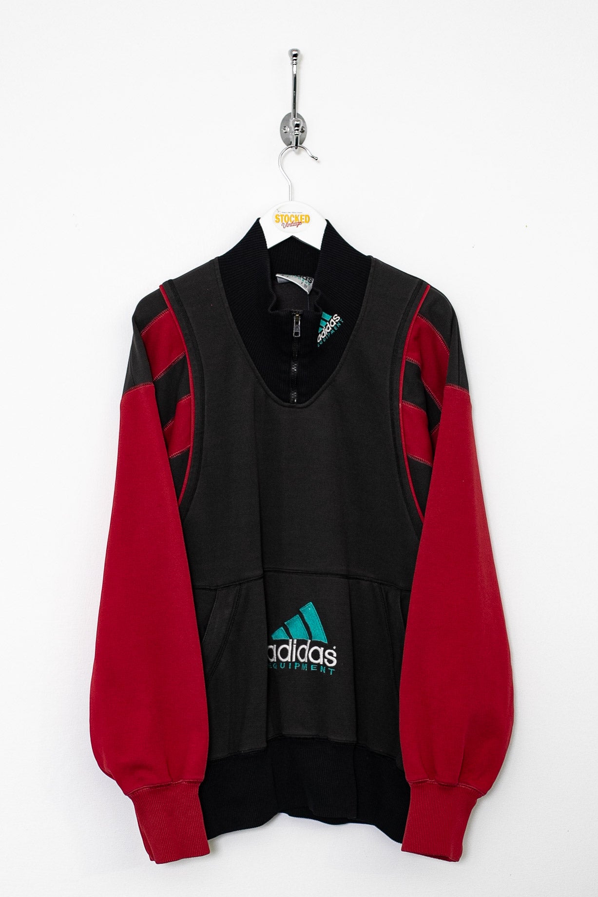 90s Adidas Equipment 1 4 Zip Pullover M Stocked Vintage