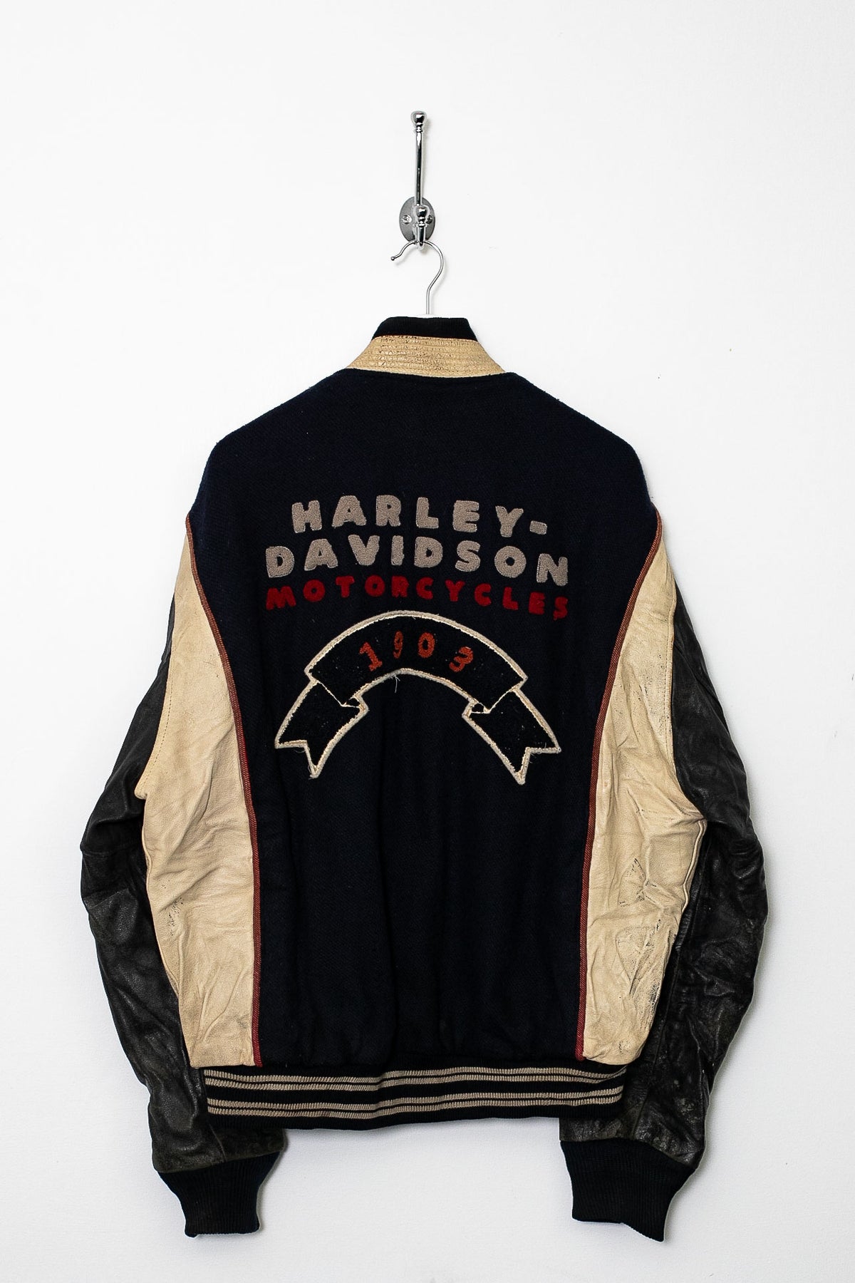 90s Harley Davidson Wool Heavyweight Jacket (M)