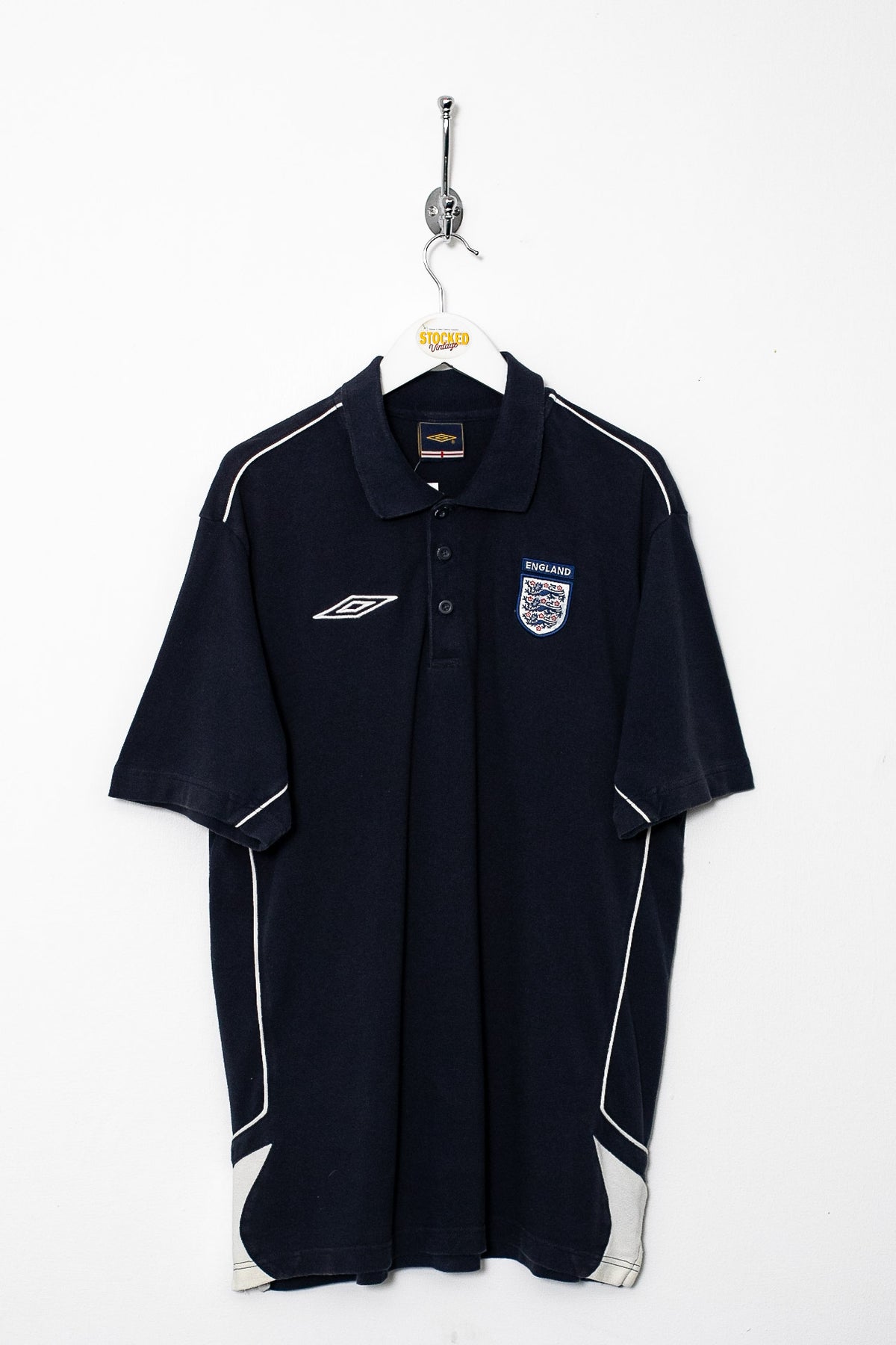 00s Umbro England Polo Shirt (L)