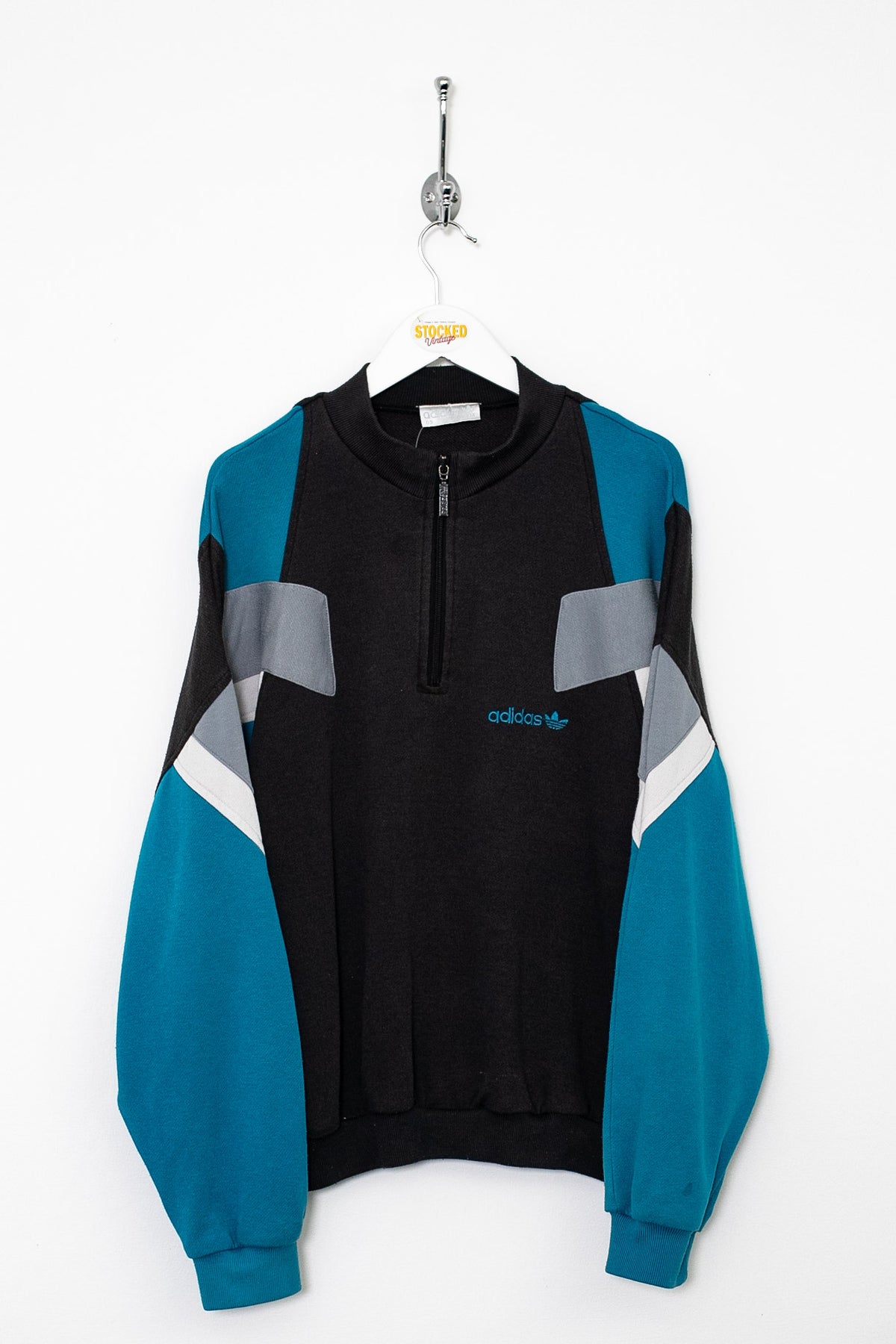 90s Adidas 1/4 Zip Sweatshirt (L)