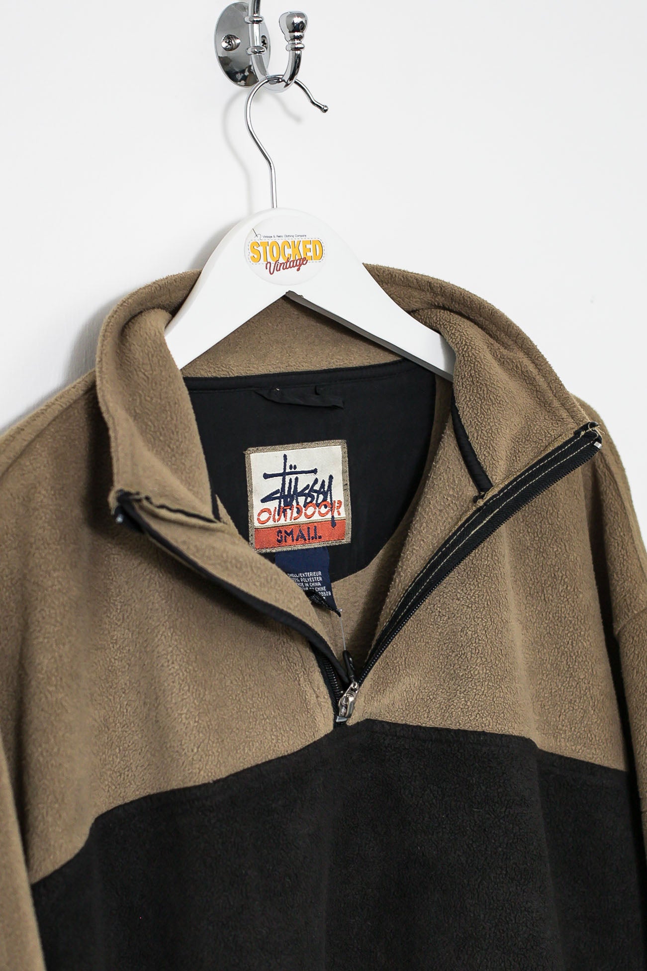 90s Stussy 1/4 Zip Fleece (S) – Stocked Vintage