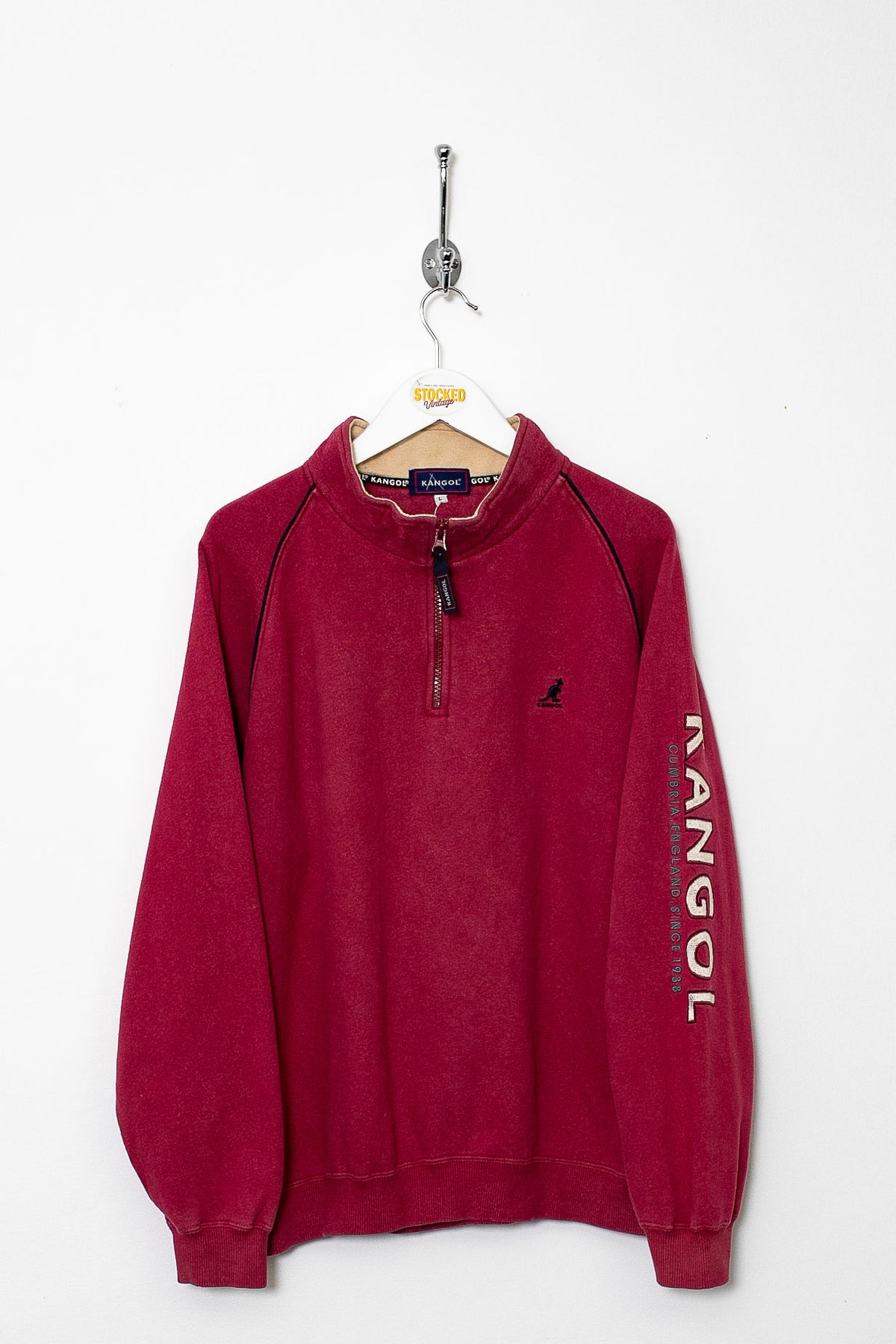 00s Kangol 1/4 Zip Sweatshirt (M)