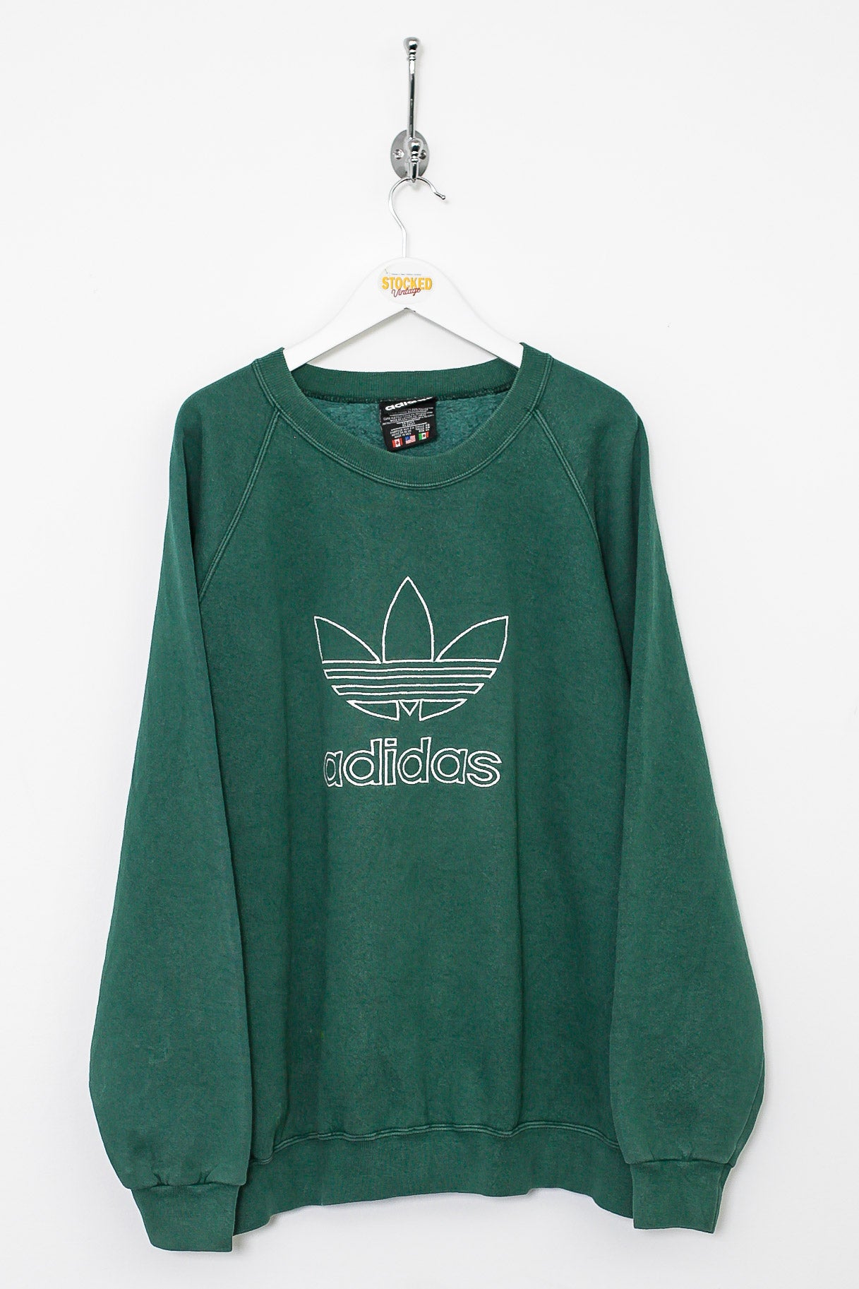 Vintage green adidas online sweatshirt