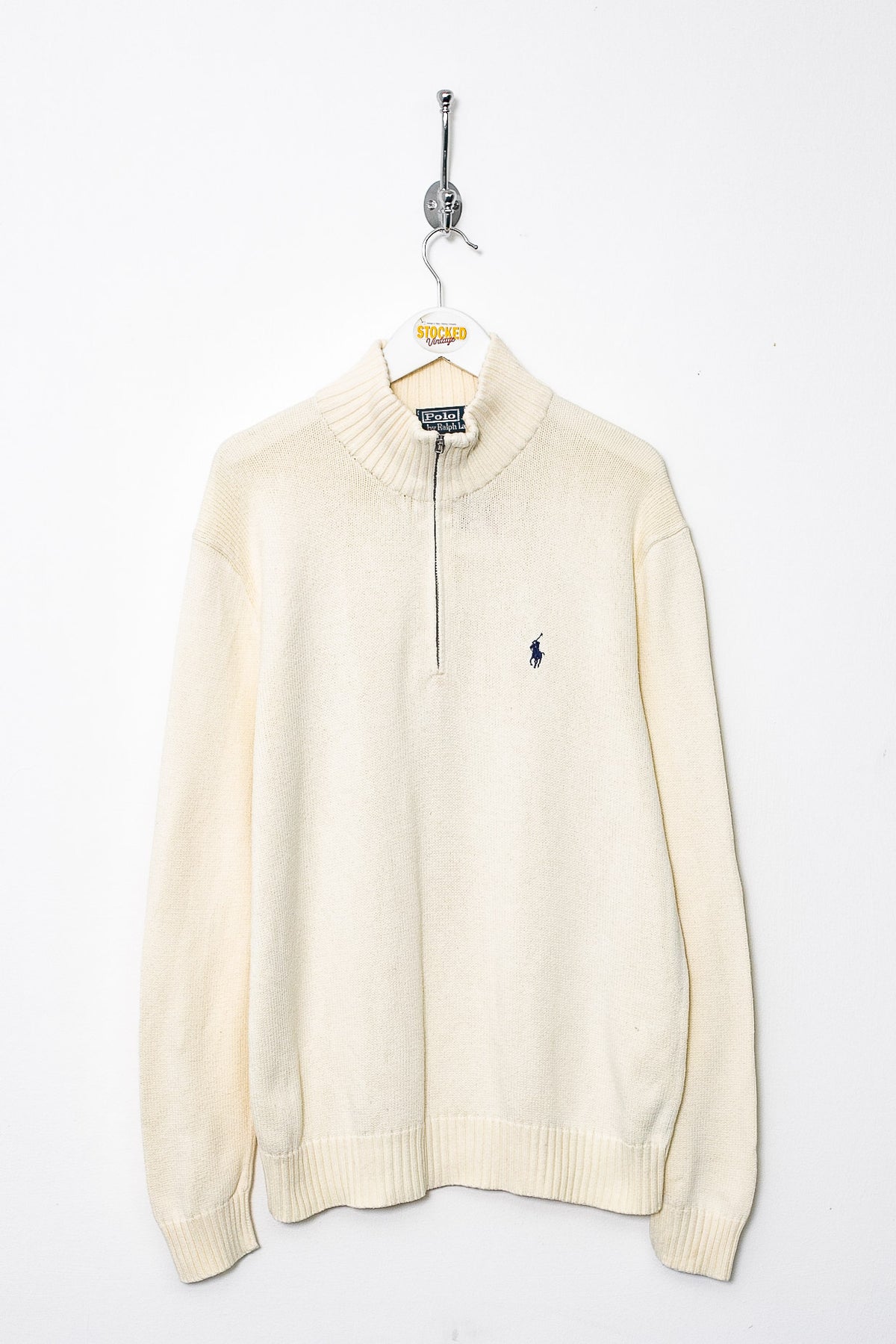 00s Ralph Lauren 1/4 Zip Knit Jumper (S)