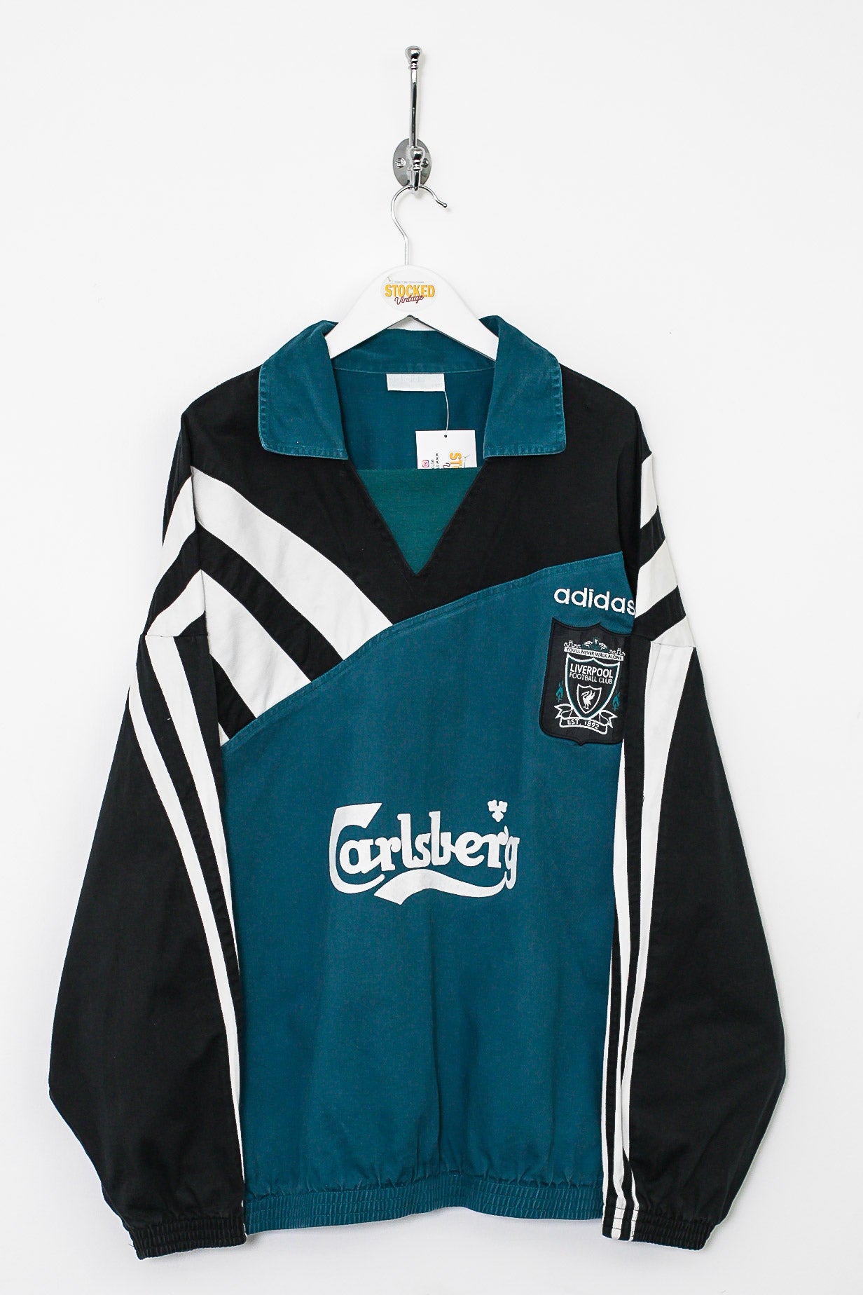 Adidas Liverpool 1995/96 Drill Pullover (XL) – Stocked Vintage