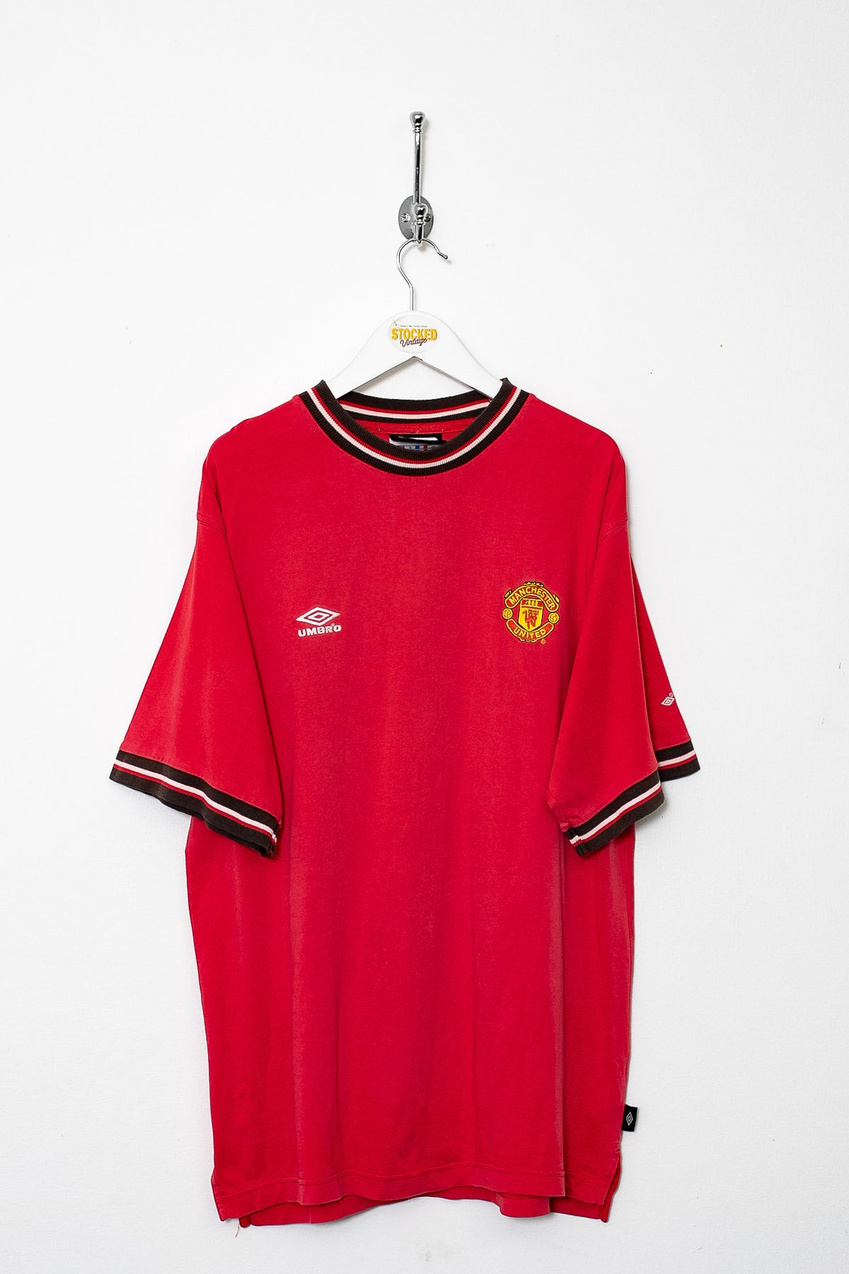 00s Umbro Man U Training Tee (L)