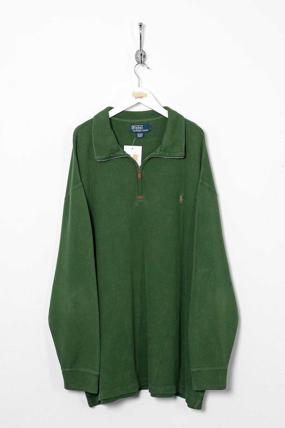 00s Ralph Lauren 1/4 Zip Sweatshirt (XXL)