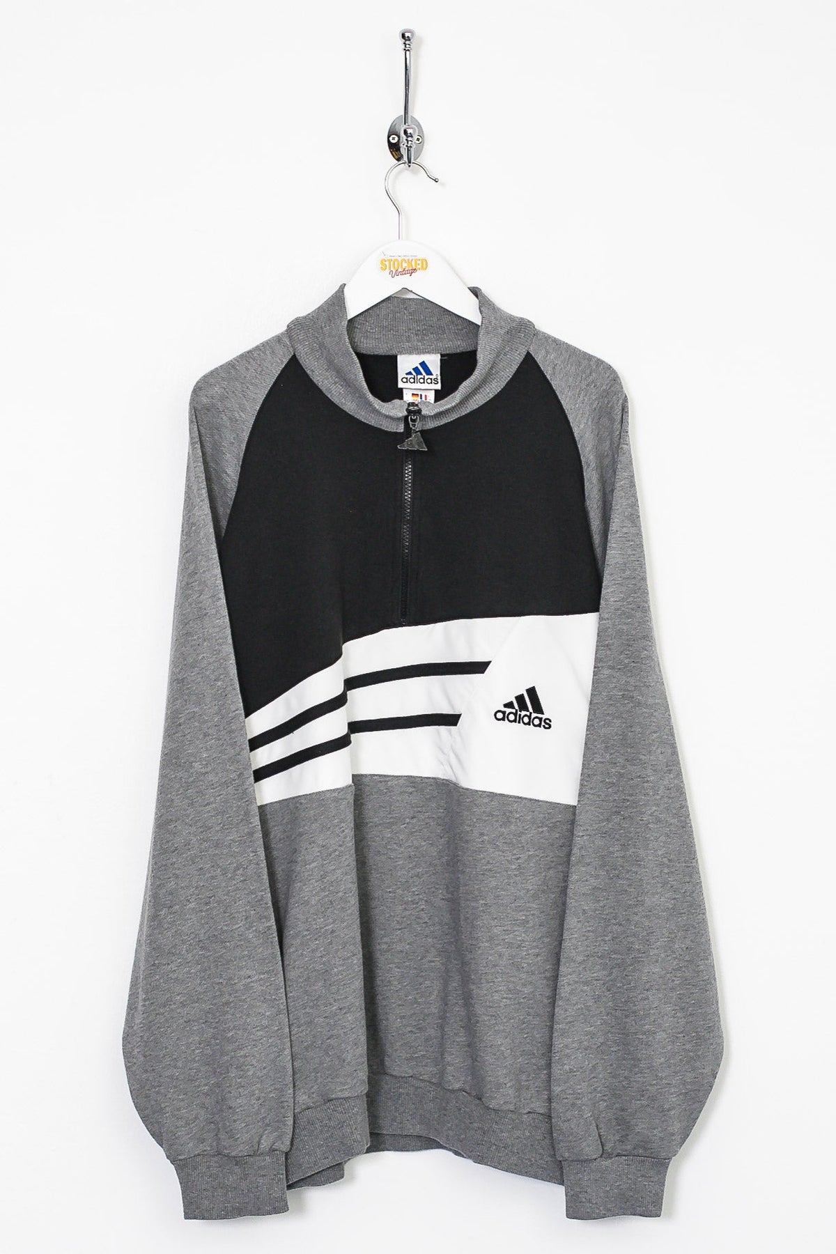 90s Adidas 1/4 Zip Sweatshirt (L)