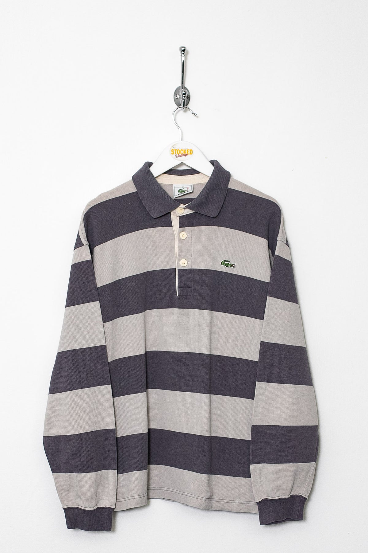 00s Lacoste Long Sleeve Polo Shirt (M)