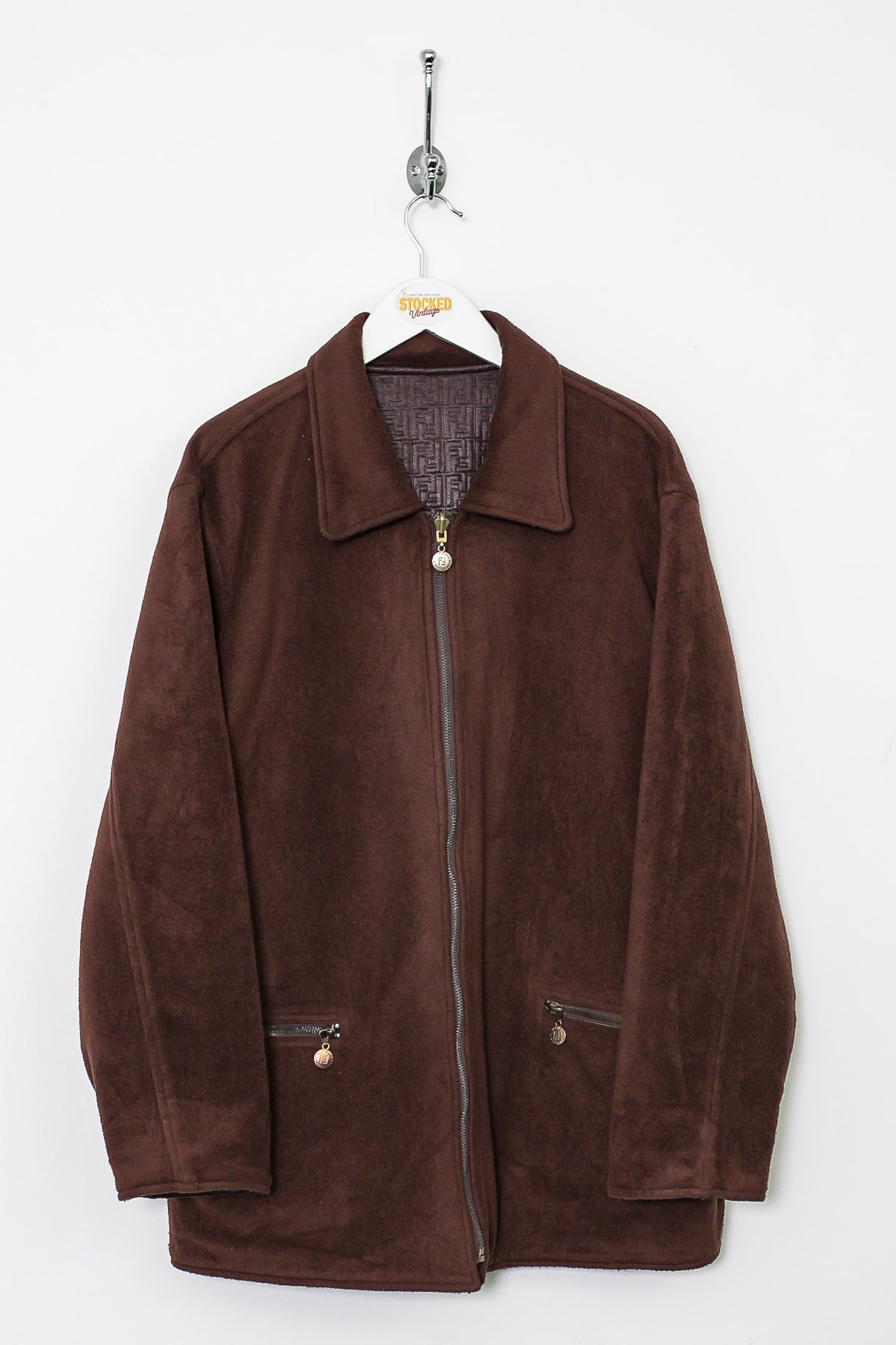 90s Fendi Monogram Reversible Jacket & fleece (M) – Stocked Vintage