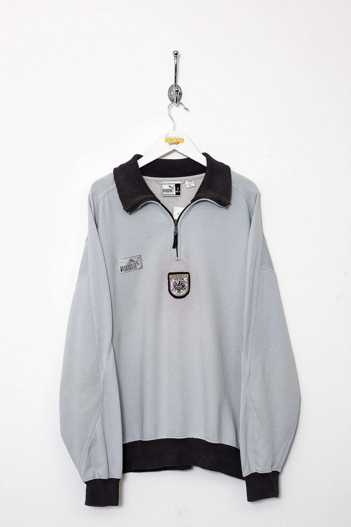 00s Puma Austria 1/4 Zip Sweatshirt (M)