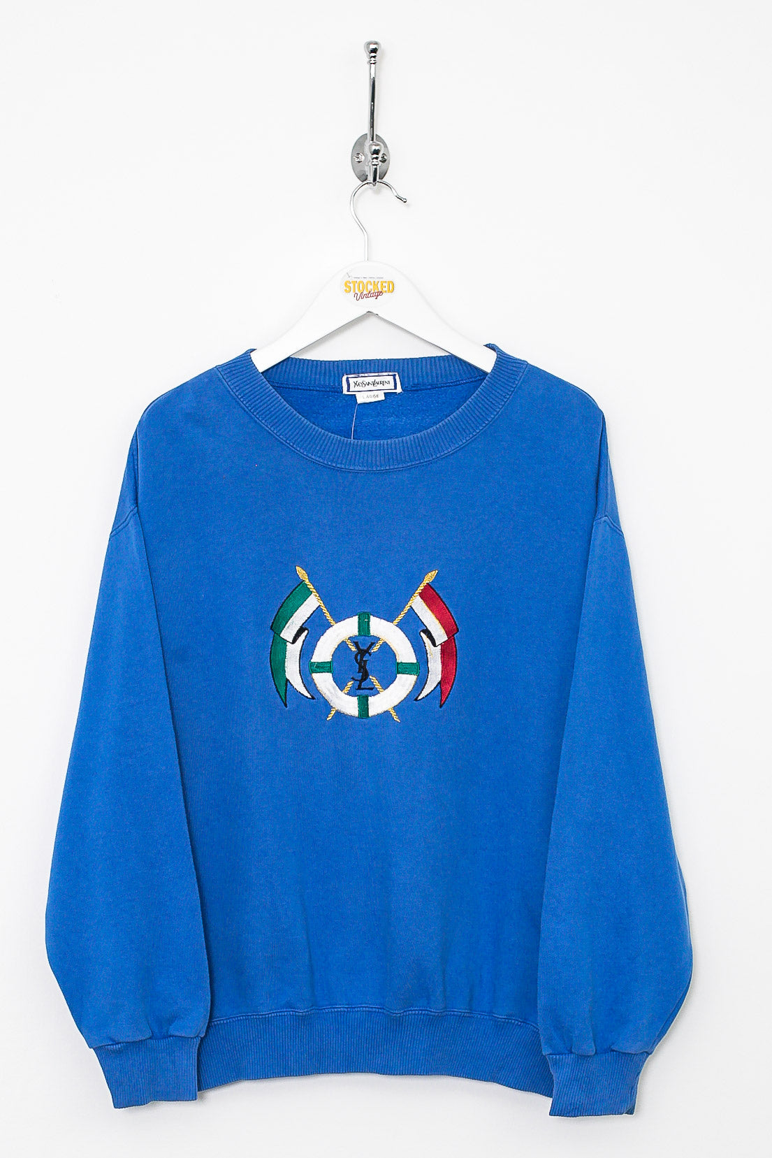 Womens 90s YSL Sweatshirt L Stocked Vintage