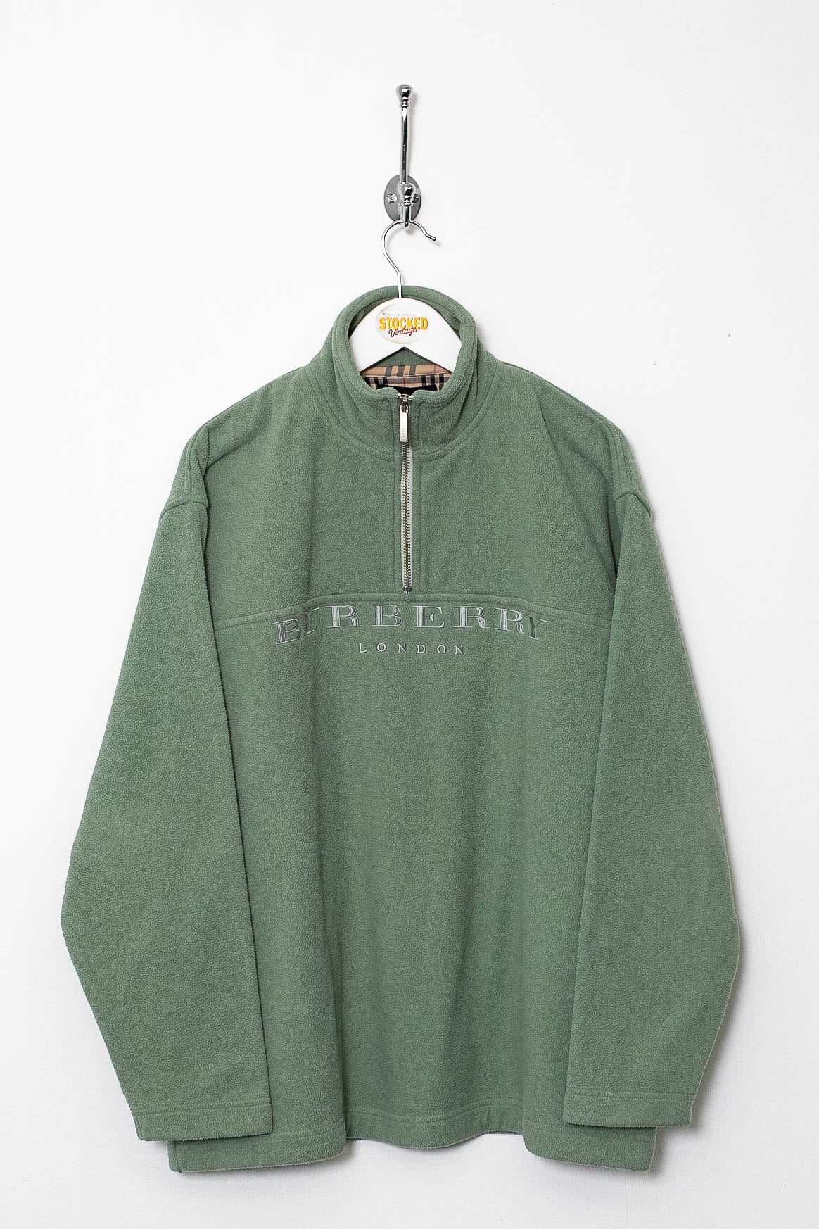 00s Burberry 1/4 Zip Fleece (M)