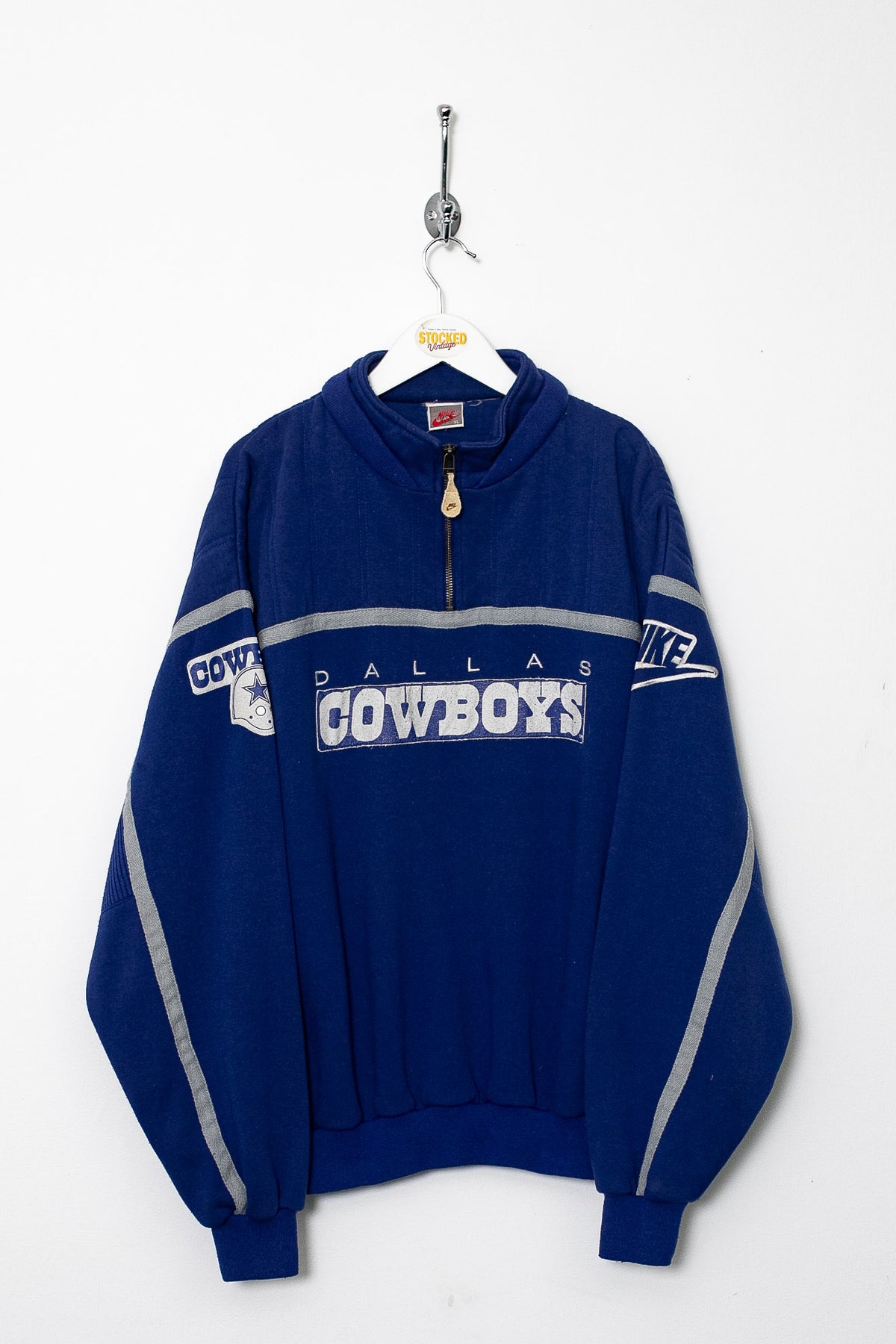 Rare 90s Nike NFL Dallas Cowboys 1/4 Zip Sweatshirt (XL)