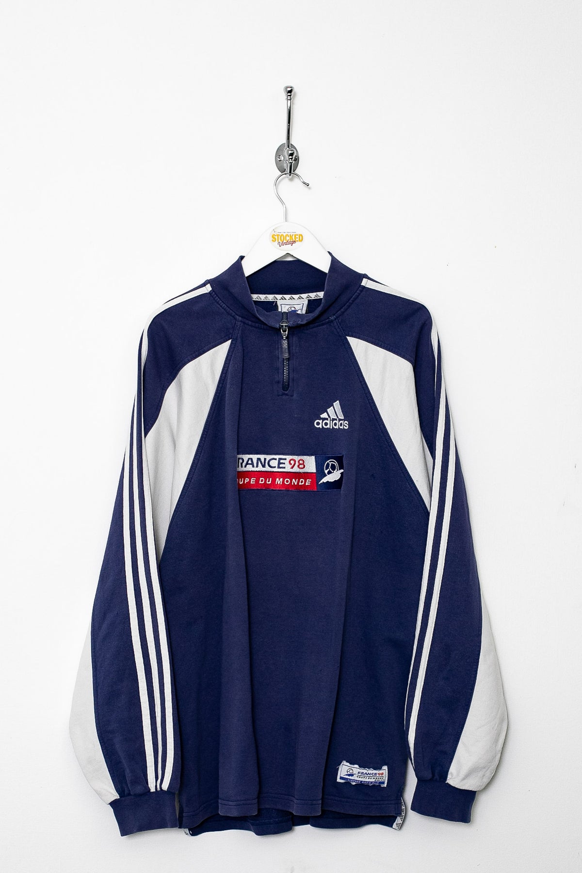 1998 Adidas France World Cup 1/4 Zip Sweatshirt (L)