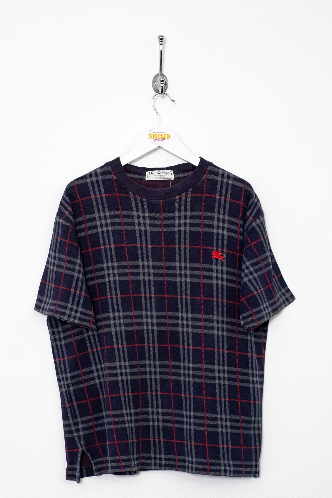 90s Burberry Nova Check Tee (S)