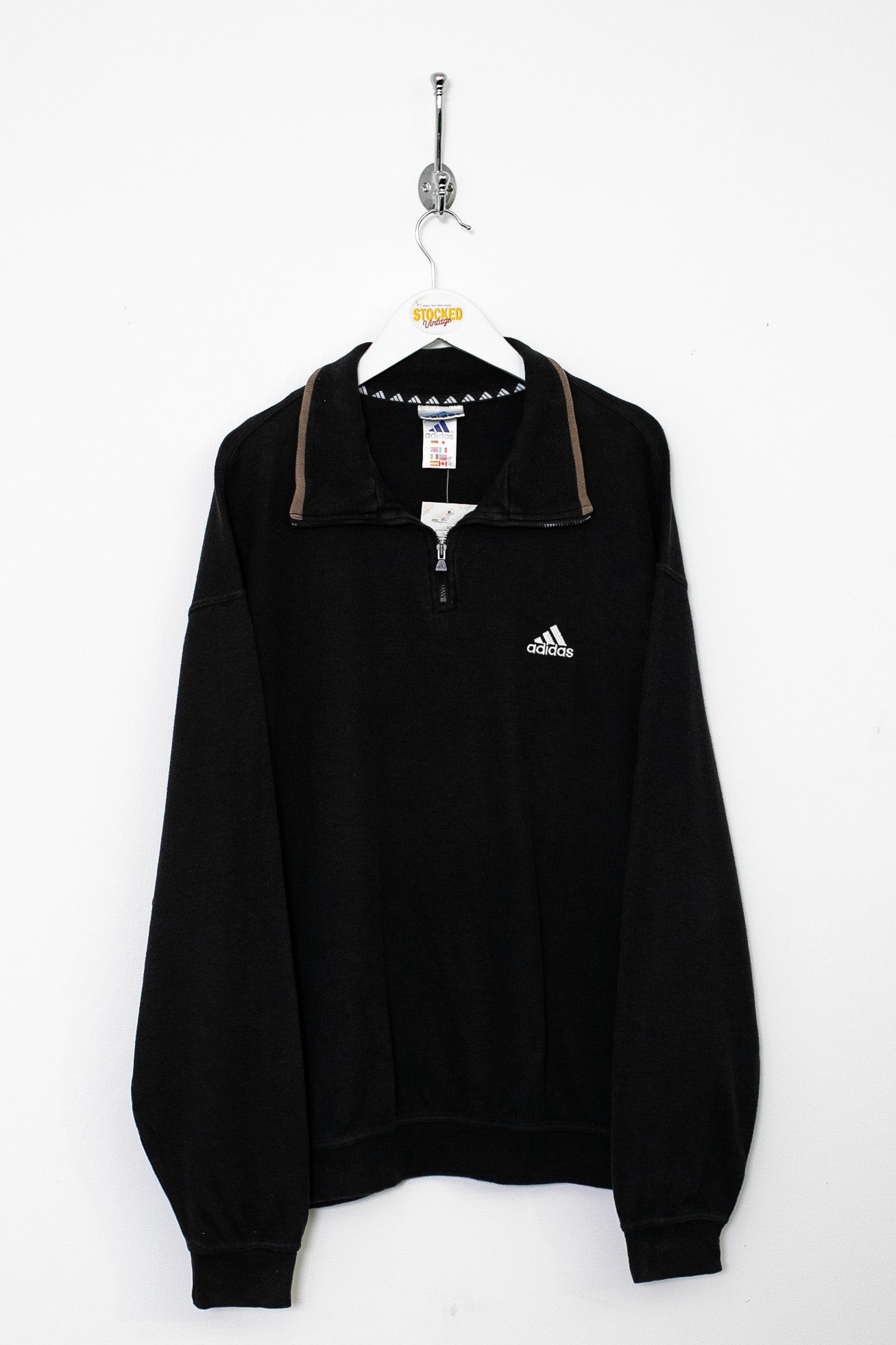 Vintage adidas quarter zip sale