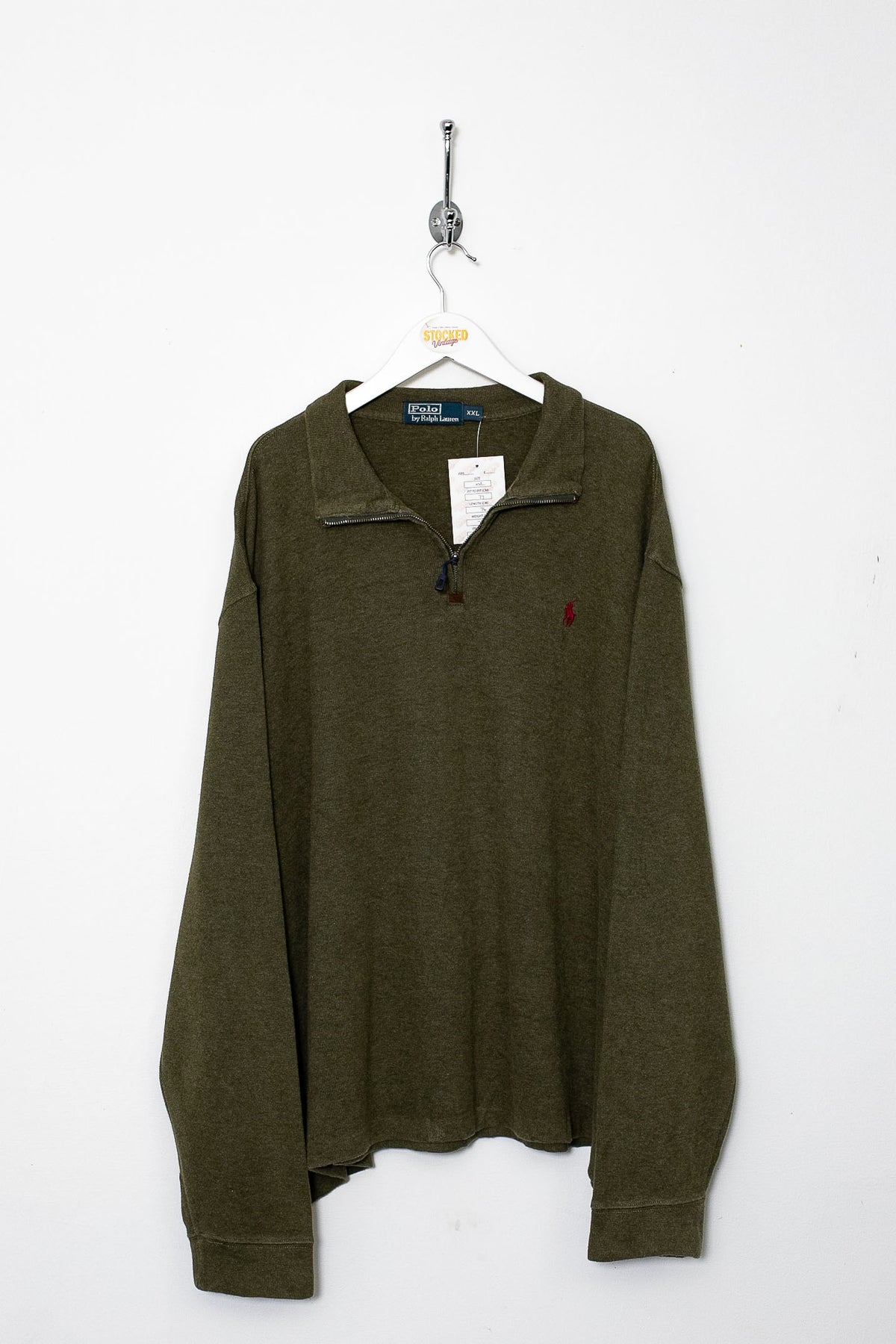 00s Ralph Lauren 1/4 Zip Sweatshirt (XXL)