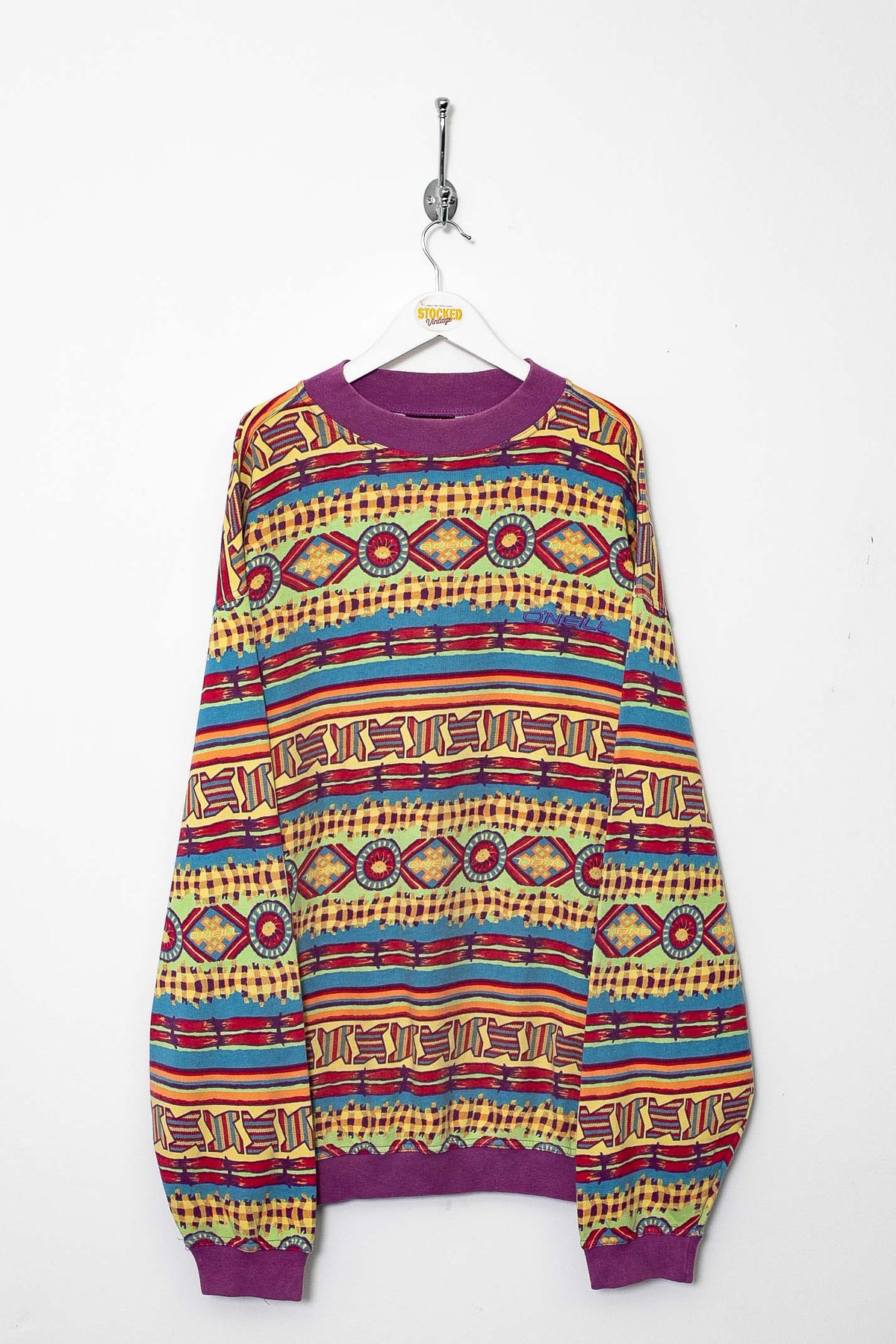 90s O'neill Patterned Sweatshirt (XL)