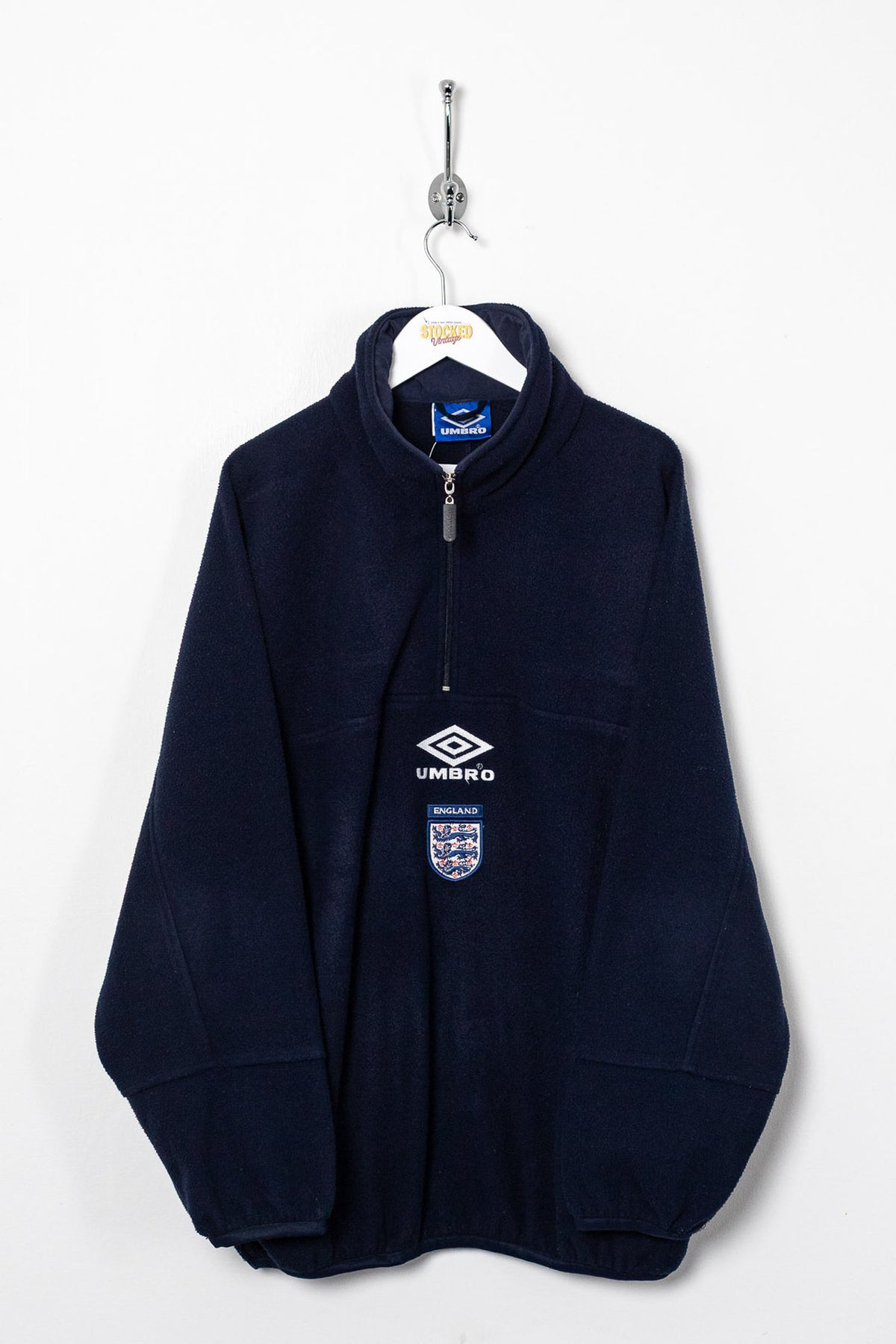 90s Umbro England 1/4 Zip Fleece (L)
