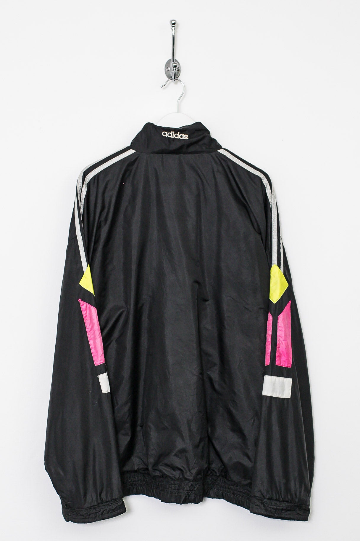 Black and best sale pink adidas jacket