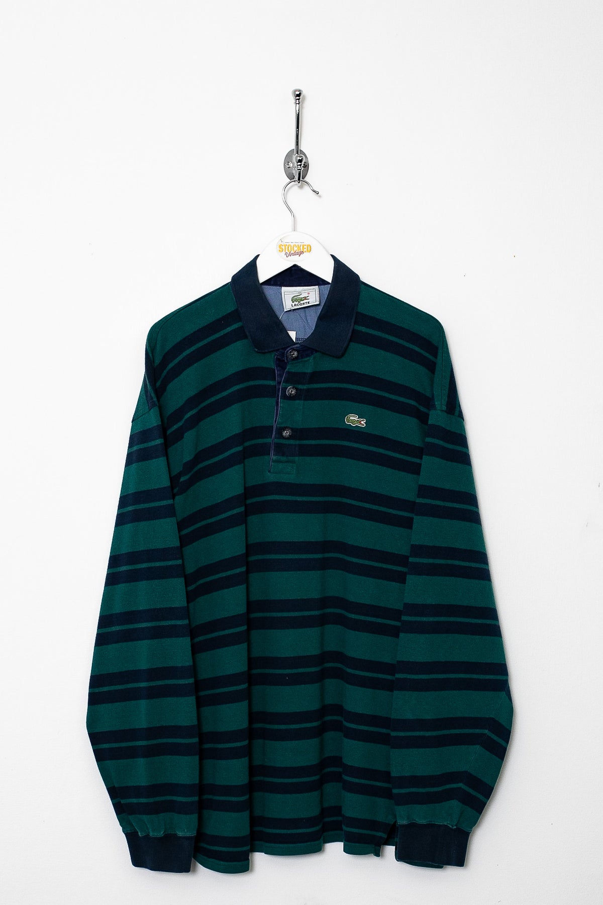 00s Lacoste Long Sleeve Polo Shirt (XL)