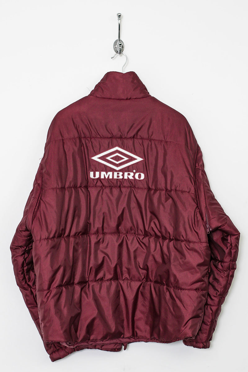 Vintage Umbro Pro Training Black Nylon Windbreaker 90s XL 