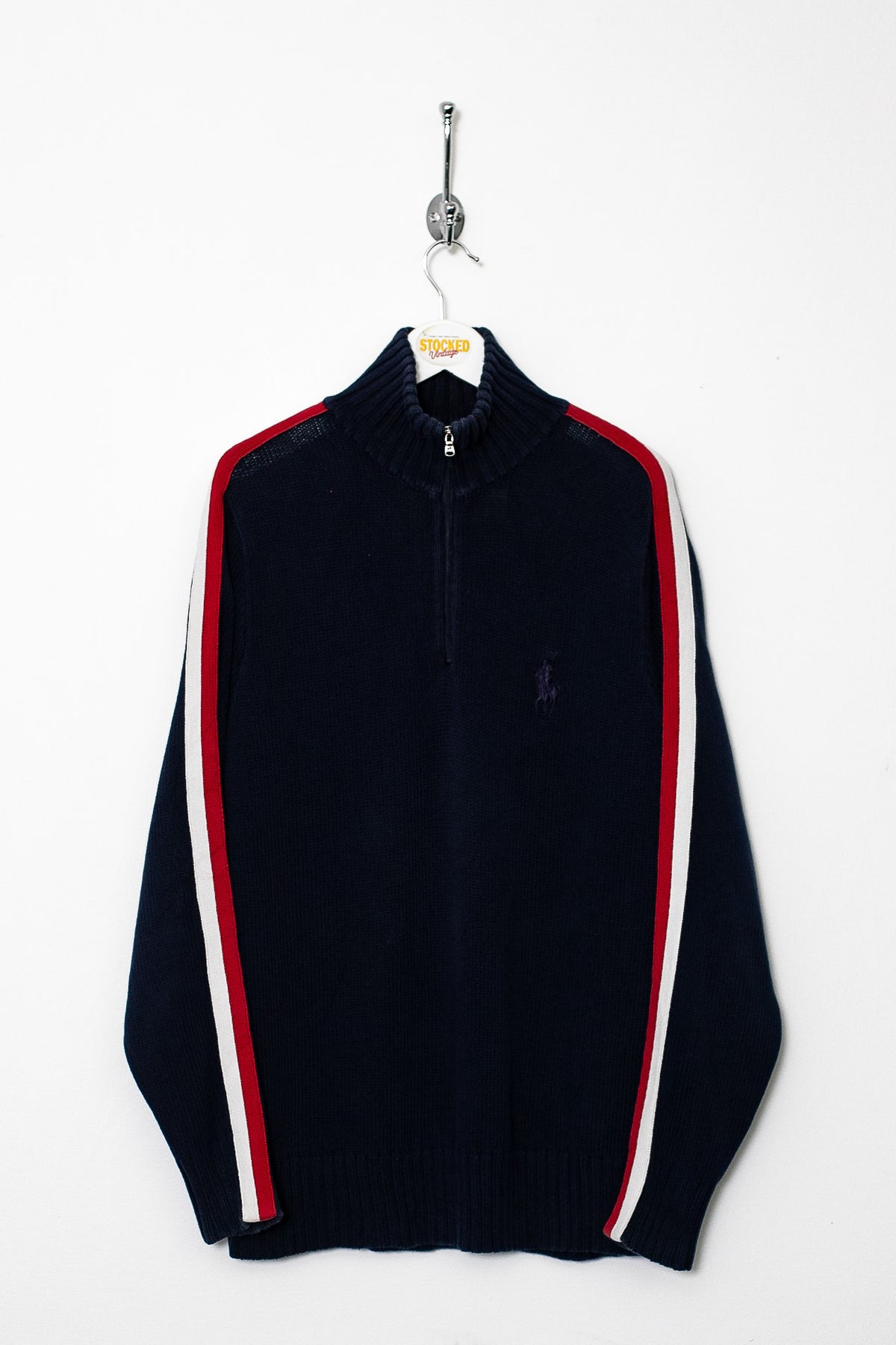 00s Ralph Lauren 1/4 Zip Knit Jumper (M)