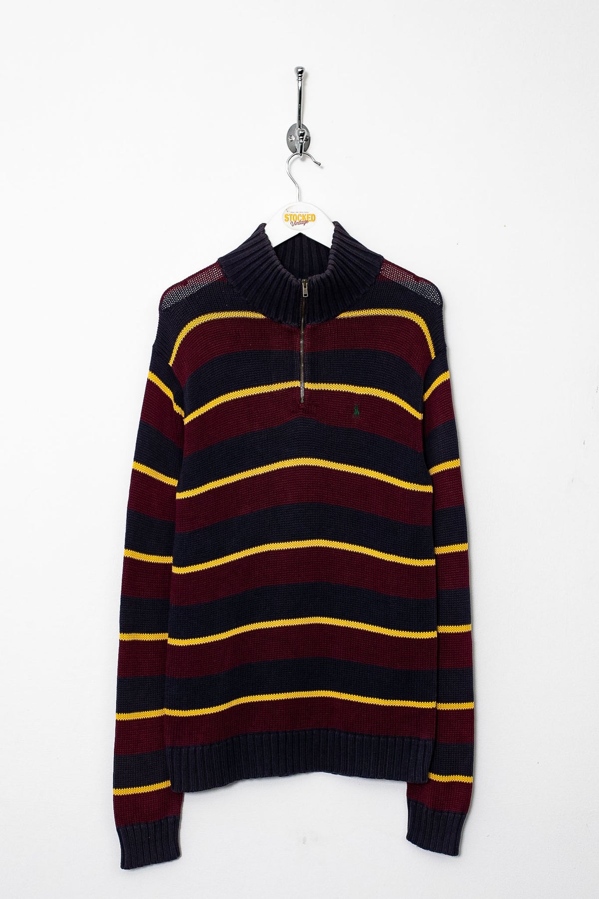 00s Ralph Lauren 1/4 Zip Knit Jumper (S)