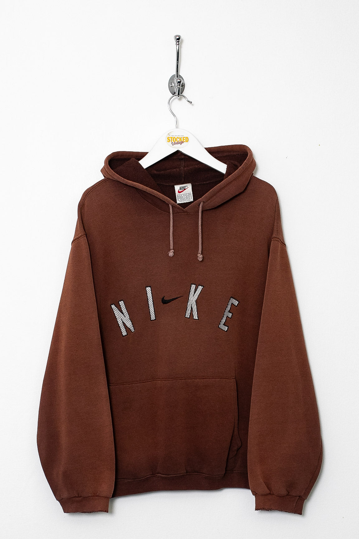 Rare 90s Brown Nike Hoodie (M)