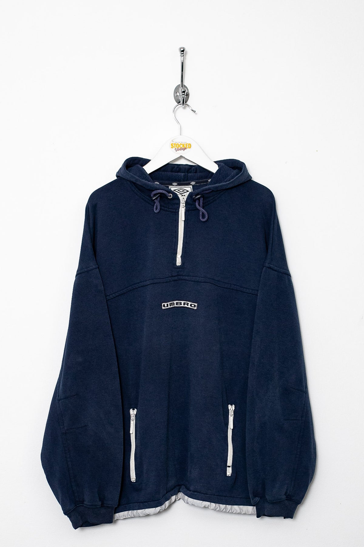 00s Umbro 1/4 Zip Hoodie (L)