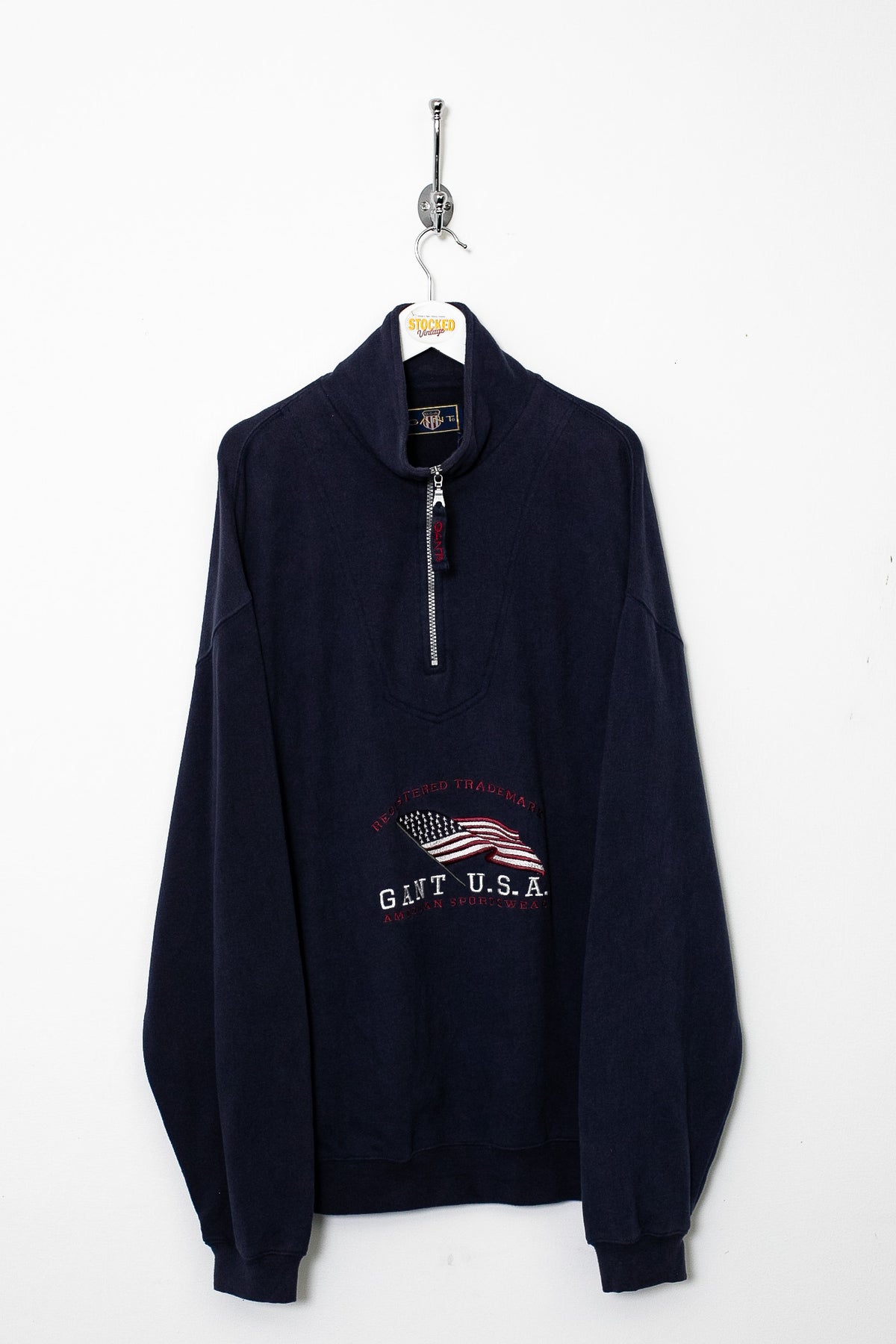 90s Gant 1/4 Zip Sweatshirt (L)