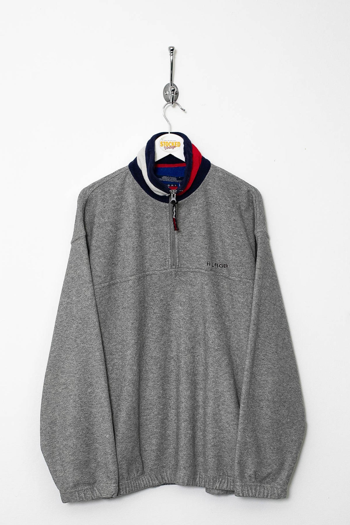 90s Tommy Hilfiger 1/4 Zip Fleece (M)