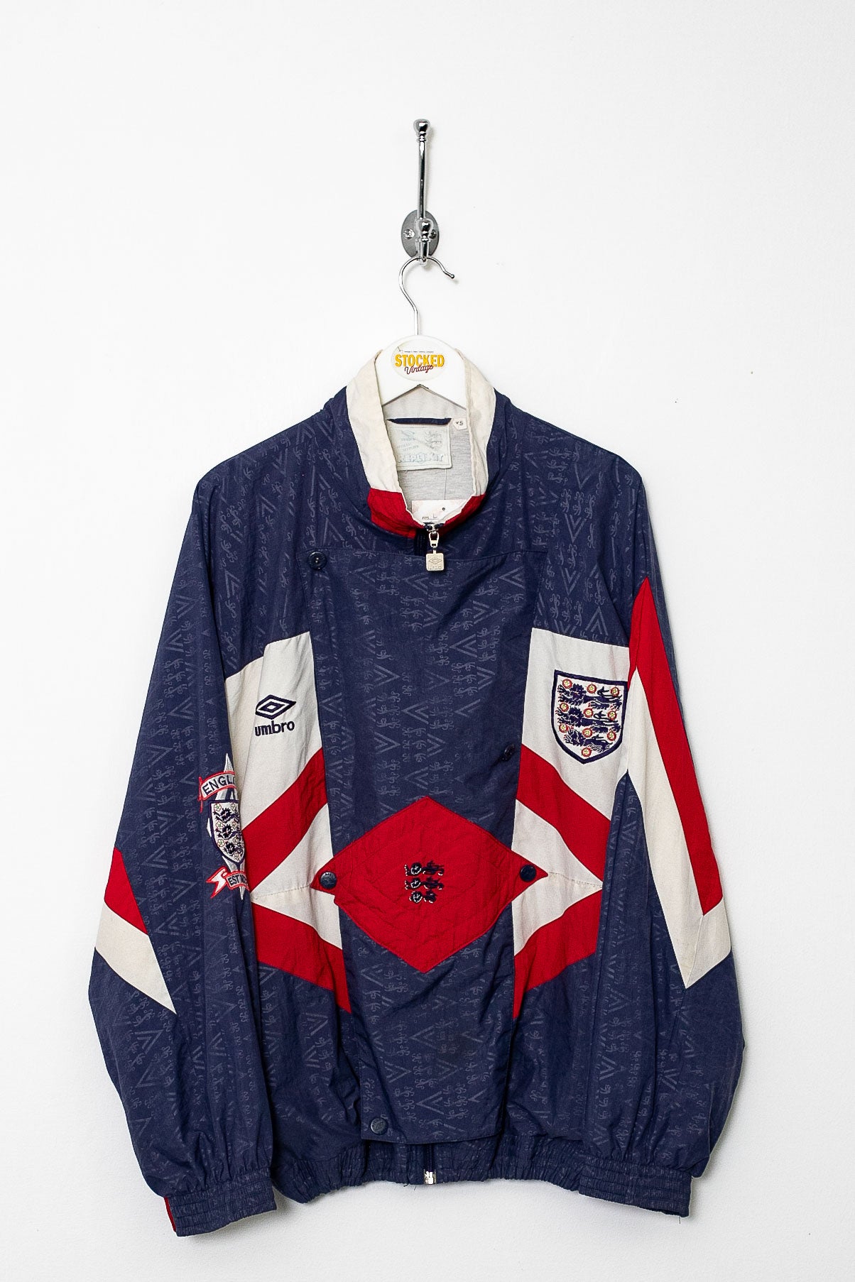 1990/92 Umbro England Training Jacket (S) – Stocked Vintage