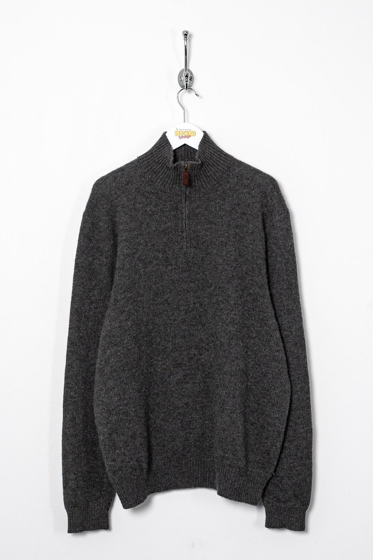 00s Ralph Lauren 1/4 Zip Knit Jumper (M)