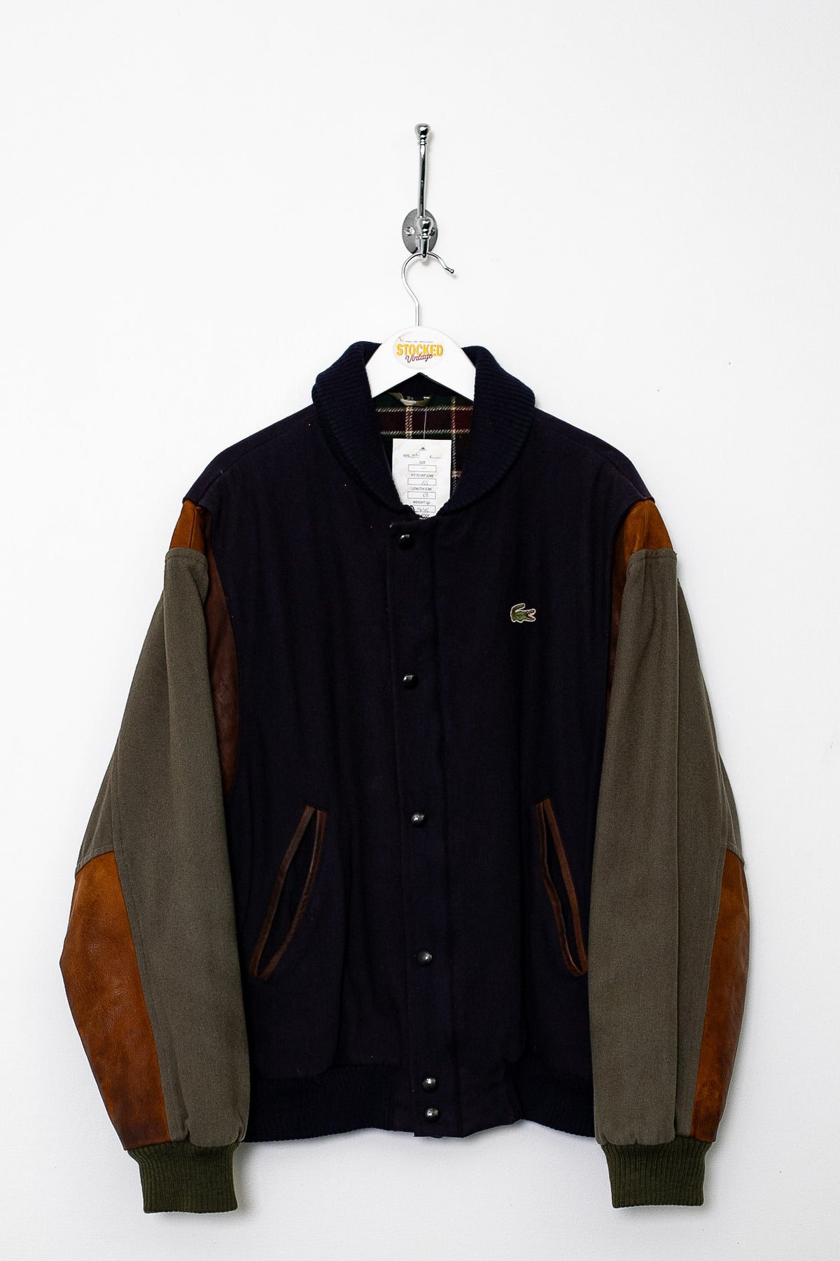 90s Lacoste Wool Bomber Jacket (M)