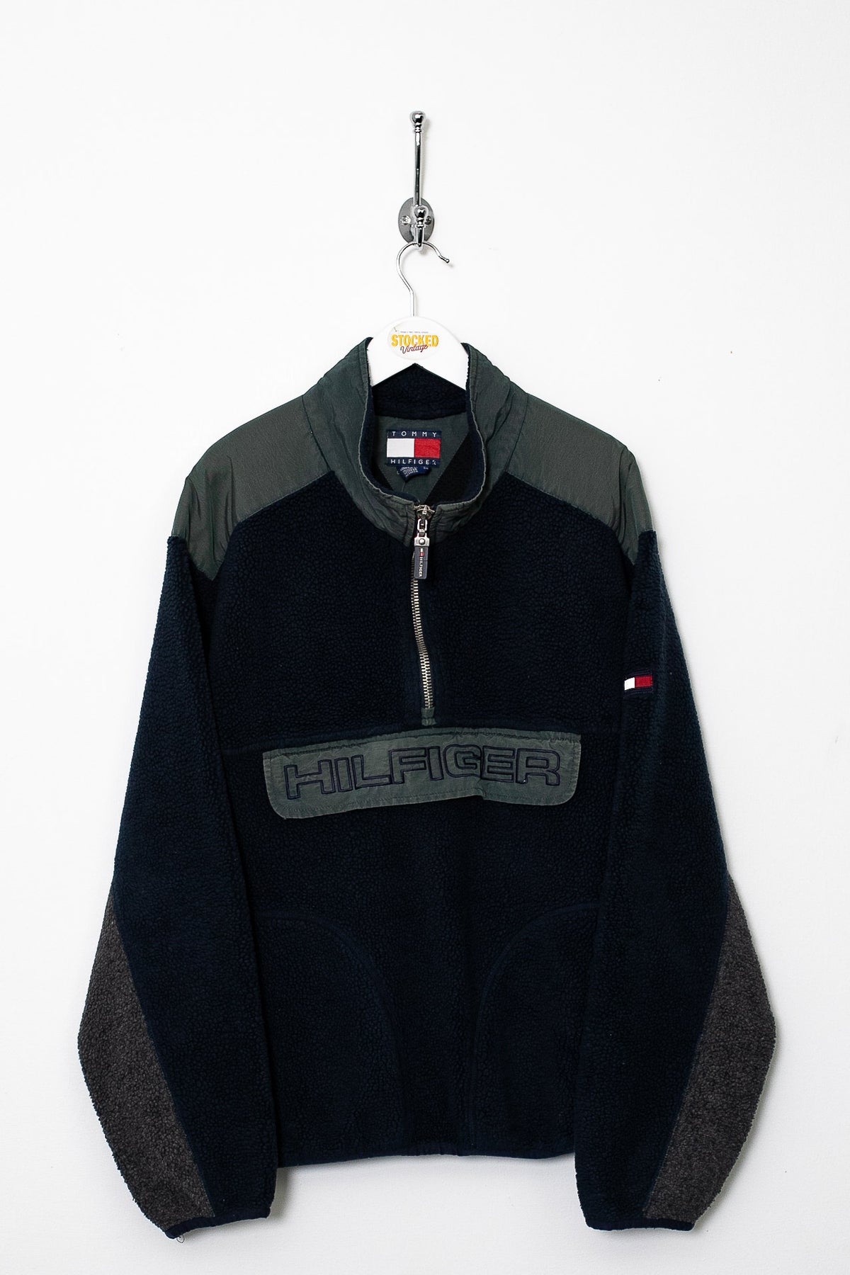 Rare 90s Tommy Hilfiger 1/4 Zip Sherpa Fleece (L)