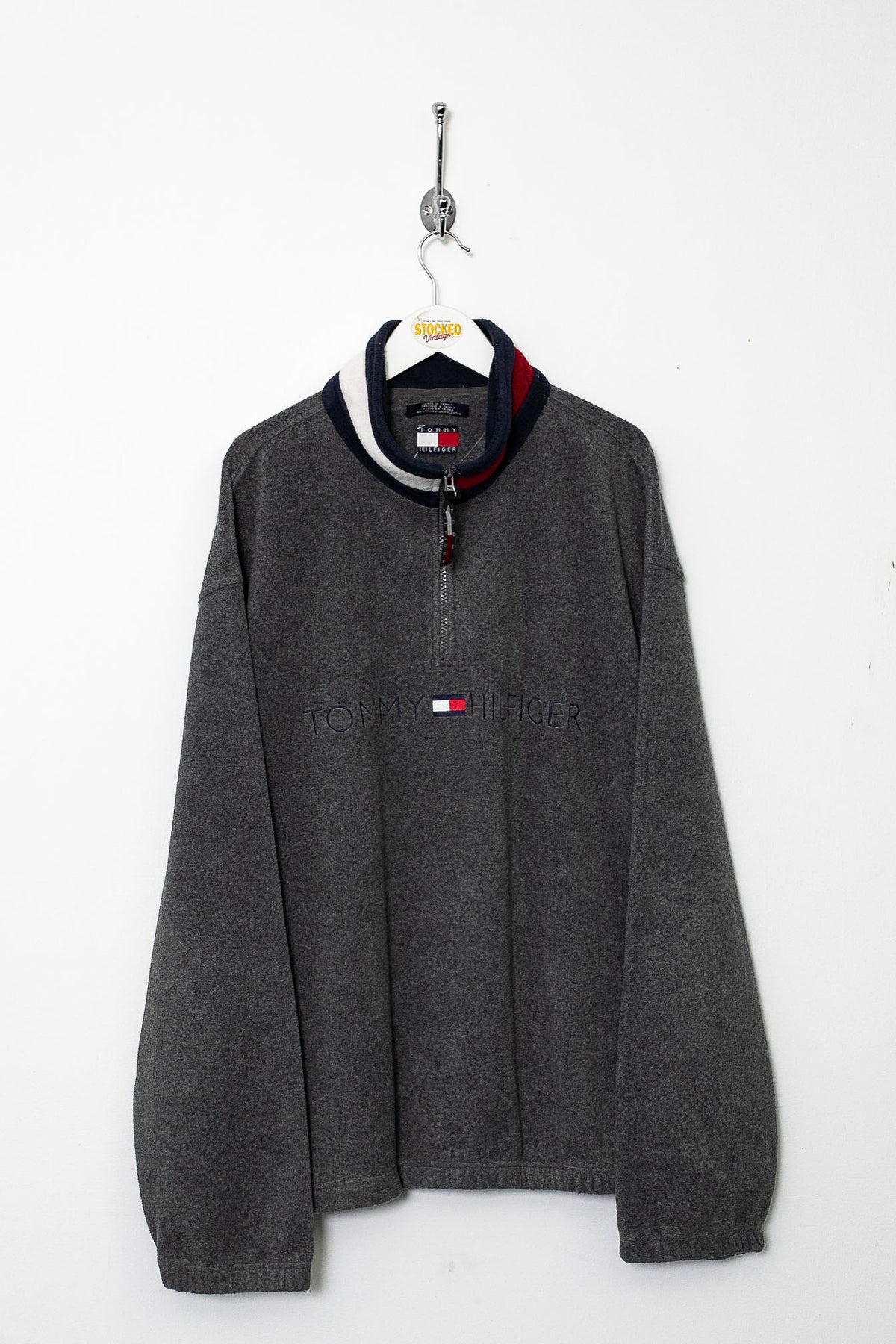 90s Tommy Hilfiger 1/4 Zip Fleece (XL)