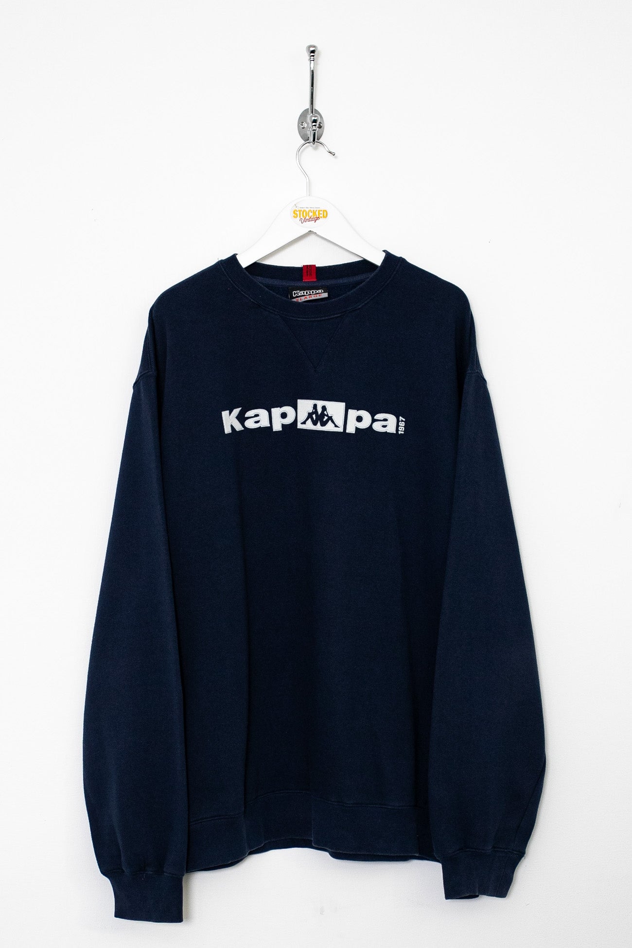 Black kappa sweatshirt hotsell